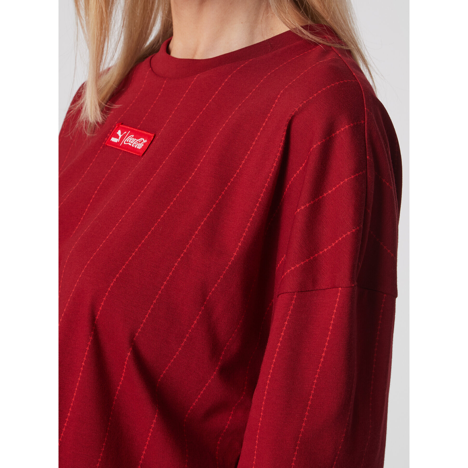 Puma Tricou COCA-COLA 536165 Roșu Relaxed Fit - Pled.ro