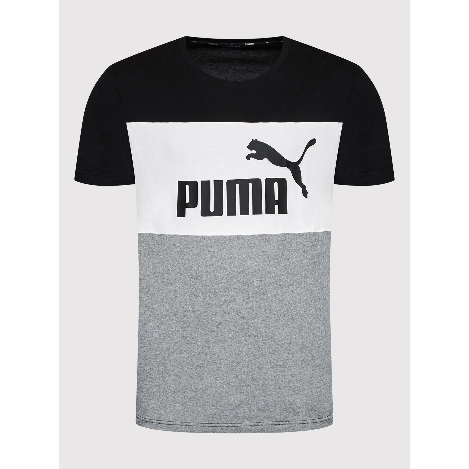 Puma Tricou Colorblock 848770 Negru Regular Fit - Pled.ro