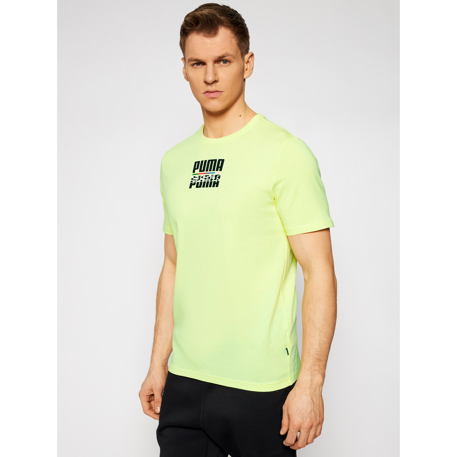 Puma Tricou Core International 587768 Galben Regular Fit - Pled.ro