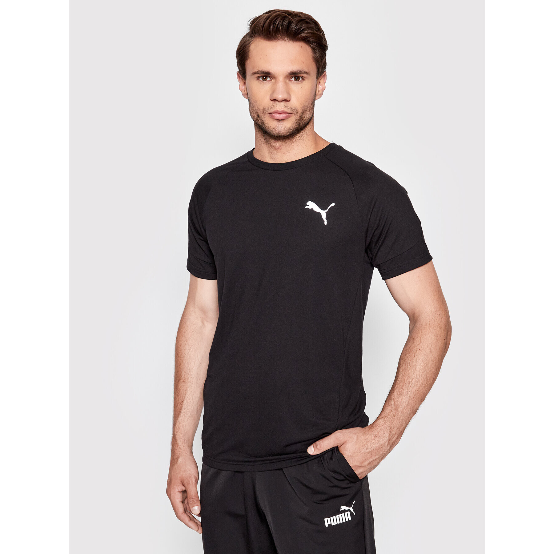 Puma Tricou Evostripe 847394 Negru Slim Fit - Pled.ro