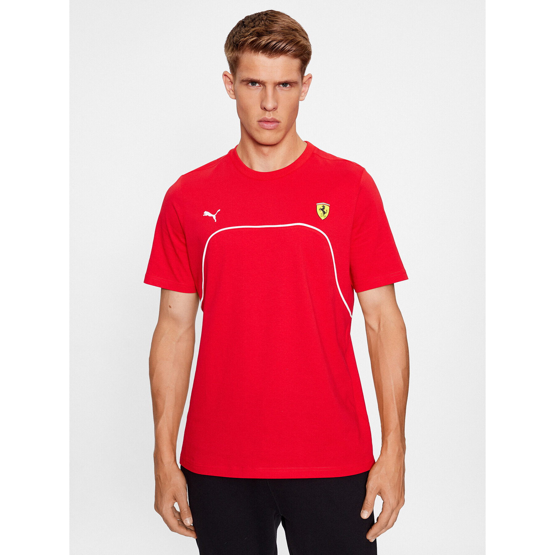 Puma Tricou Ferrari Race 620946 Roșu Regular Fit - Pled.ro