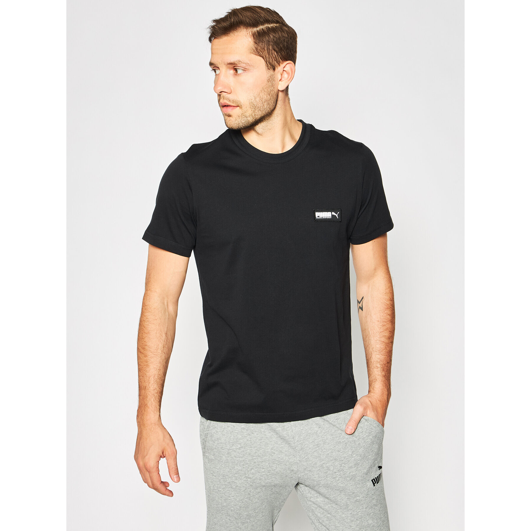 Puma Tricou Fusion 581327 Negru Regular Fit - Pled.ro