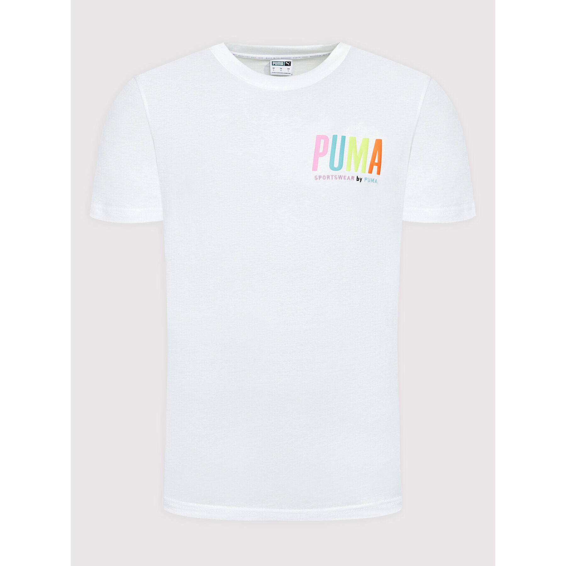 Puma Tricou Graphic 533623 Alb Regular Fit - Pled.ro