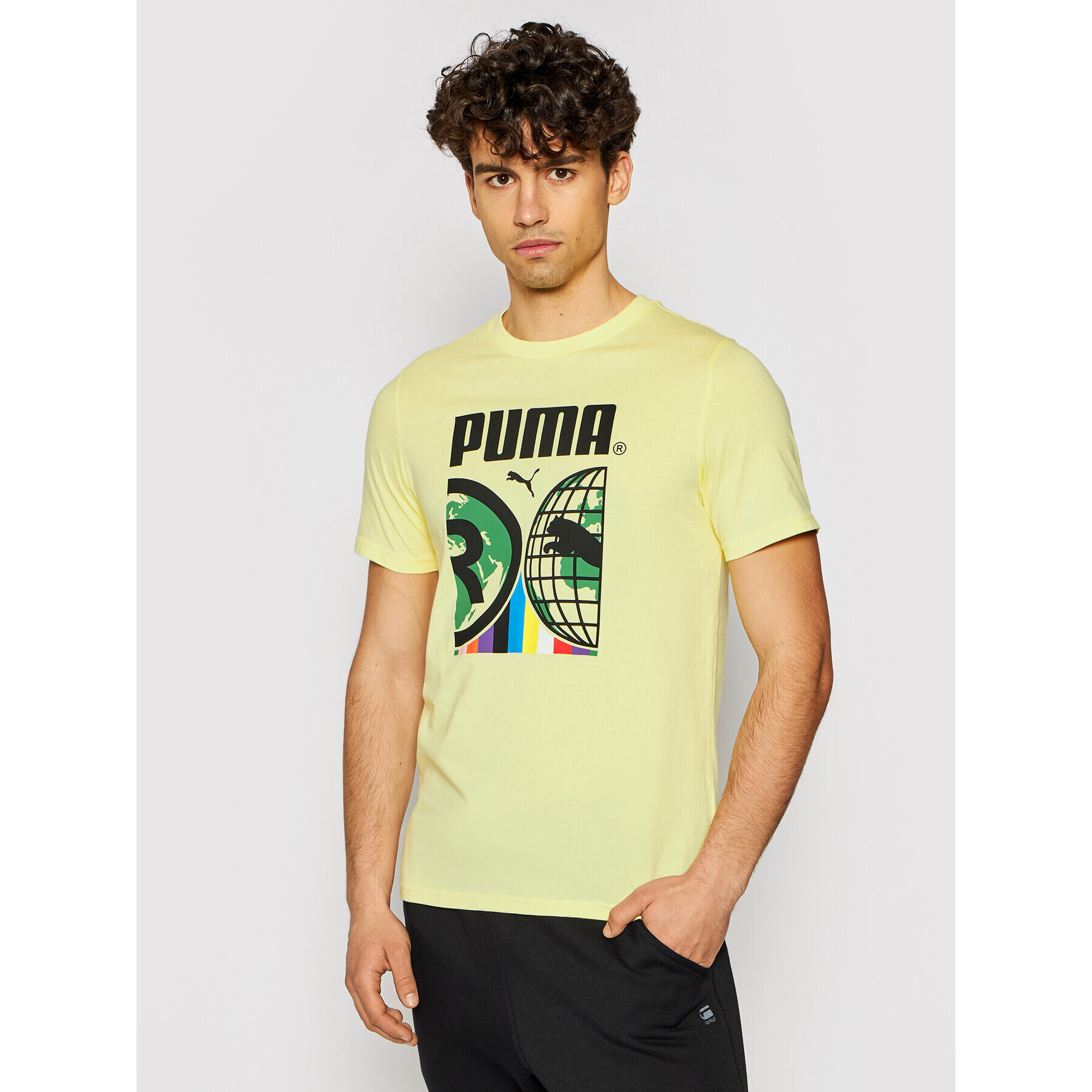 Puma Tricou Intl 599804 Galben Regular Fit - Pled.ro