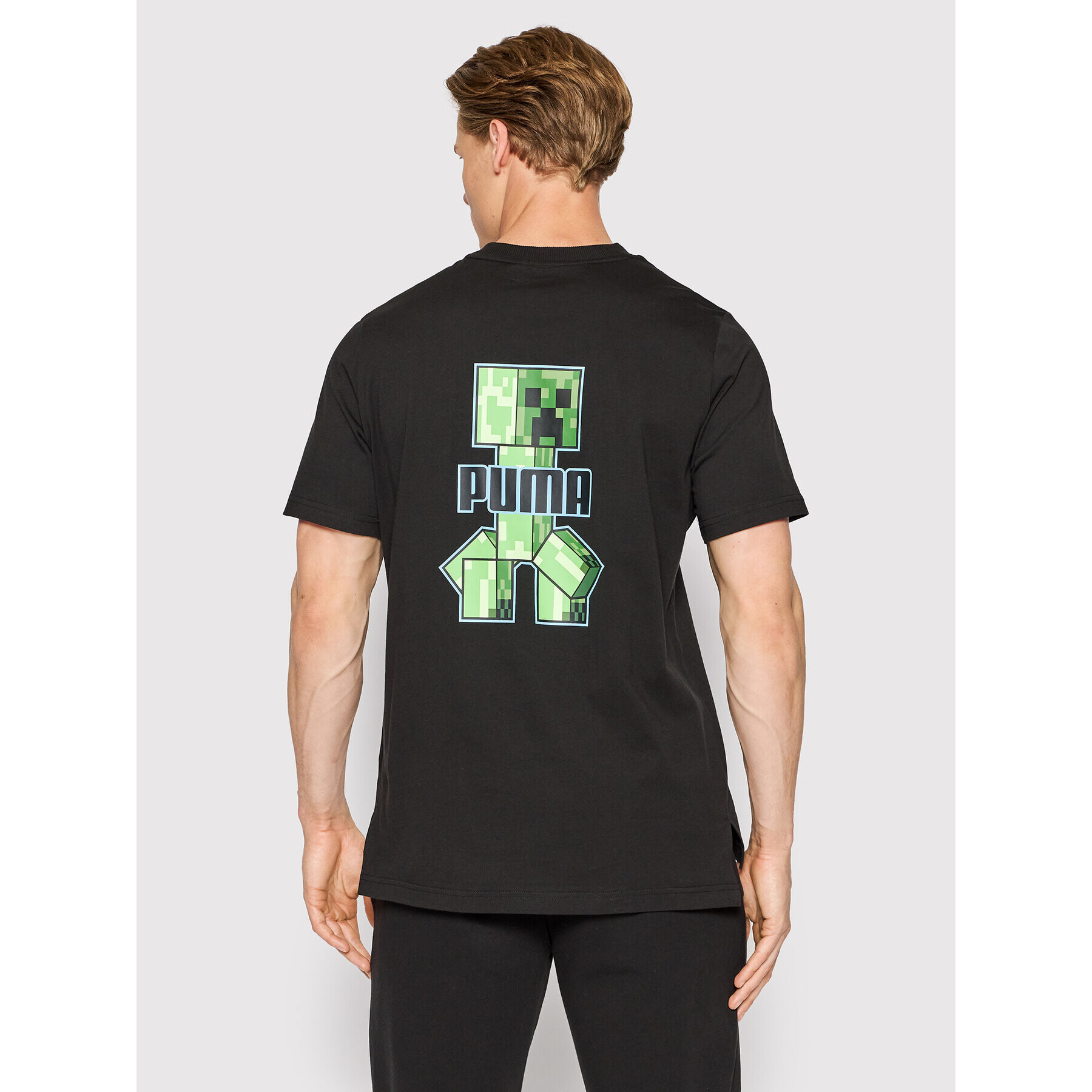 Puma Tricou MINECRAFT Graphic 534374 Negru Regular Fit - Pled.ro