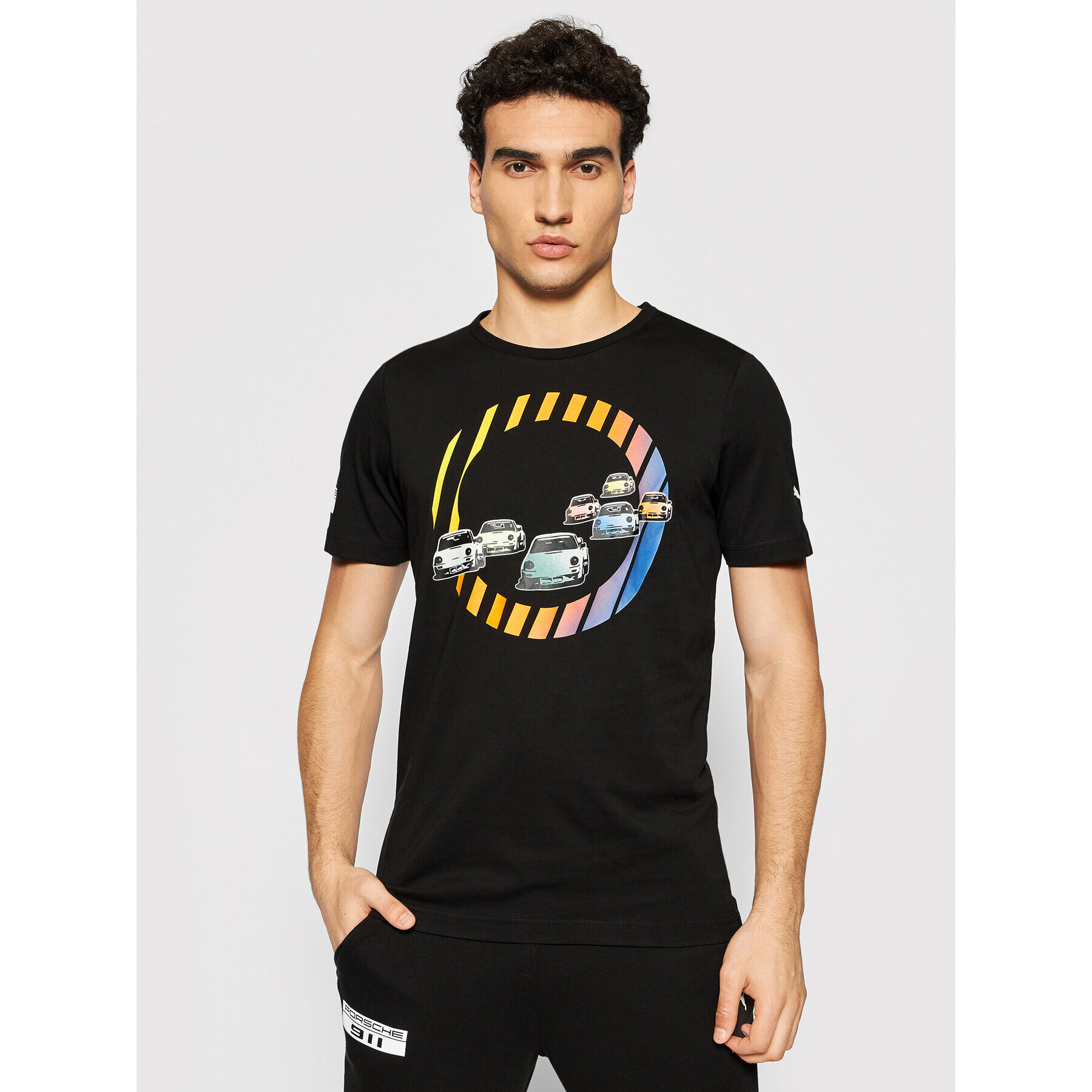 Puma Tricou Pl Graphic Tee 599751 Negru Regular Fit - Pled.ro