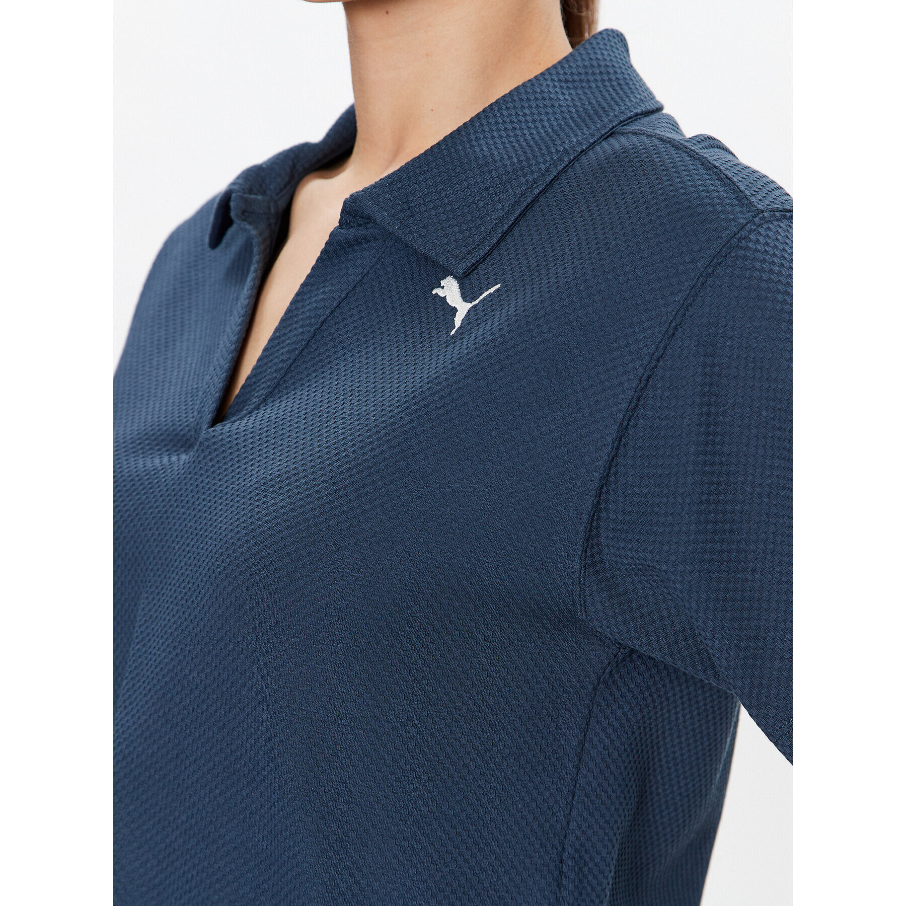 Puma Tricou polo Her 673108 Bleumarin Relaxed Fit - Pled.ro