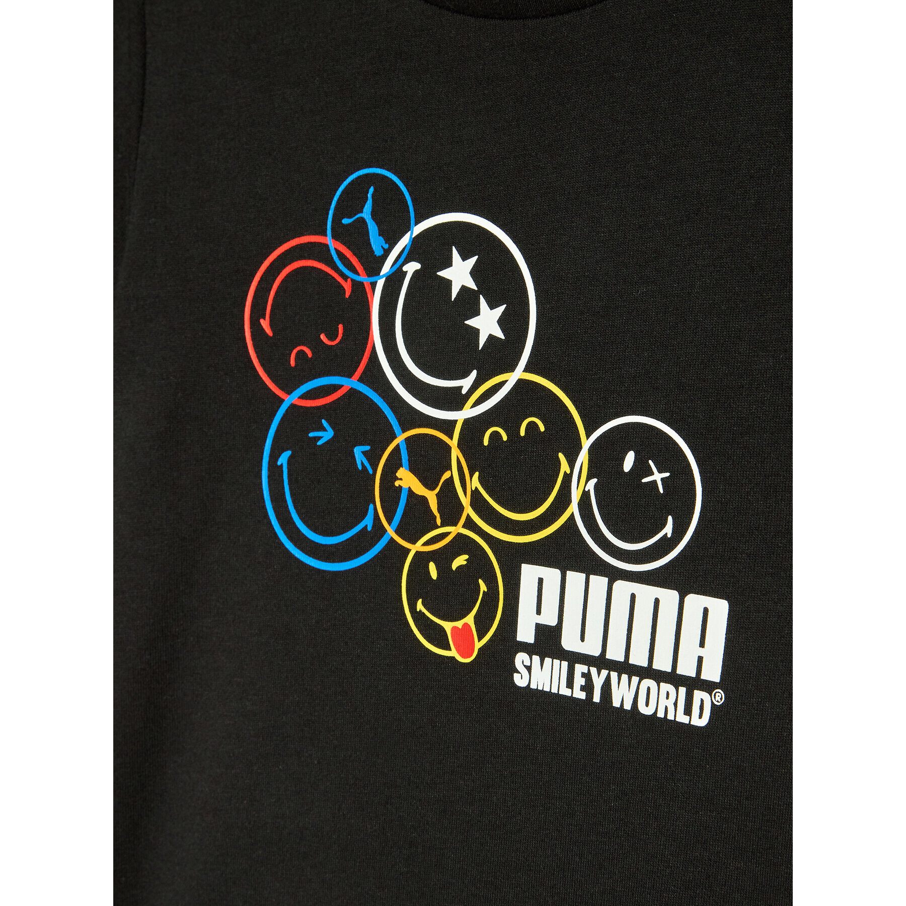 Puma Tricou SMILEY WORLD 846970 Negru Regular Fit - Pled.ro