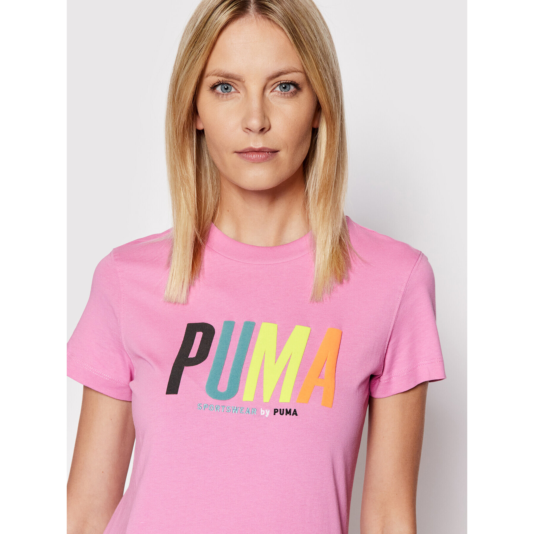 Puma Tricou SMILEY WORLD Graphic 533559 Roz Regular Fit - Pled.ro