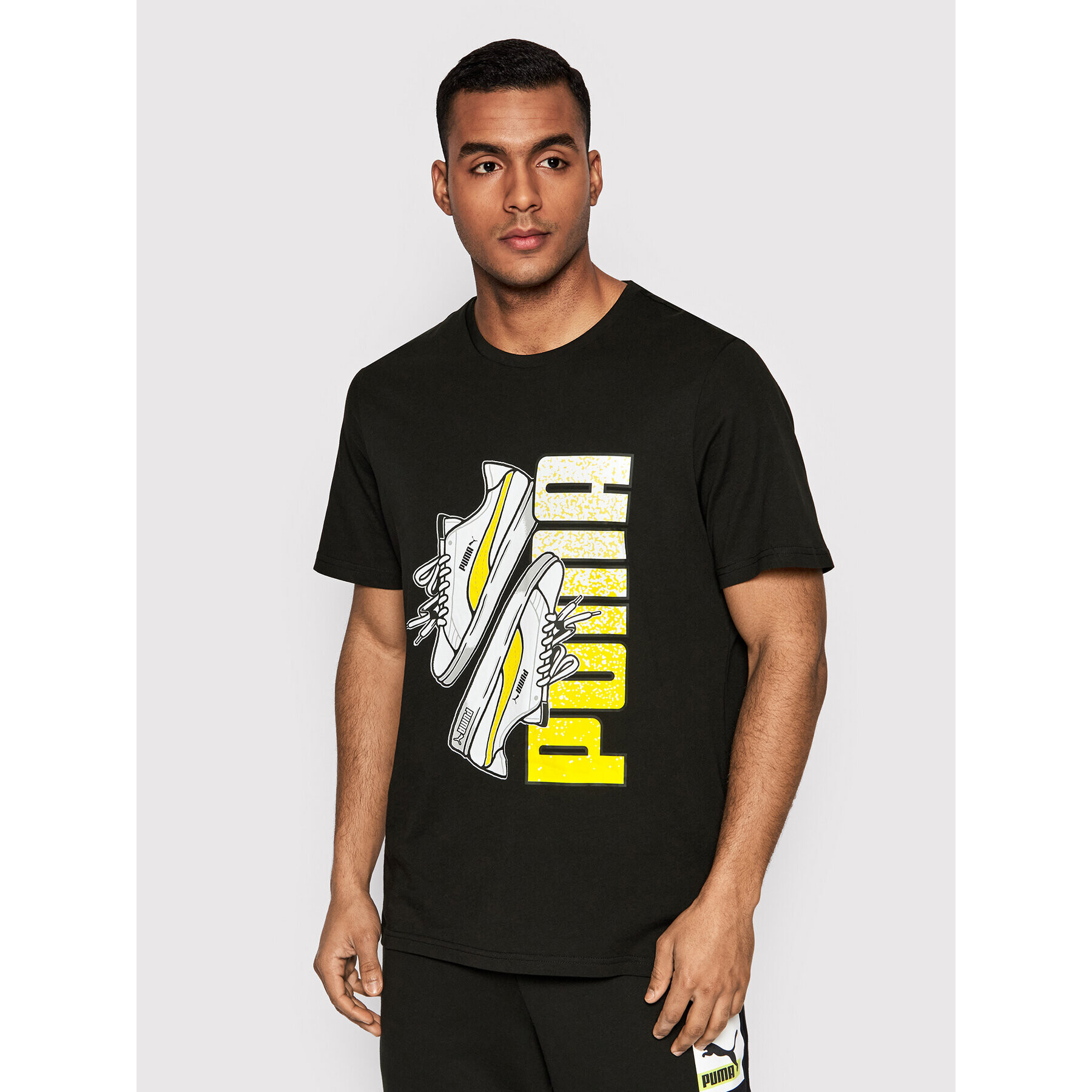 Puma Tricou Sneaker Graphic 848567 Negru Regular Fit - Pled.ro