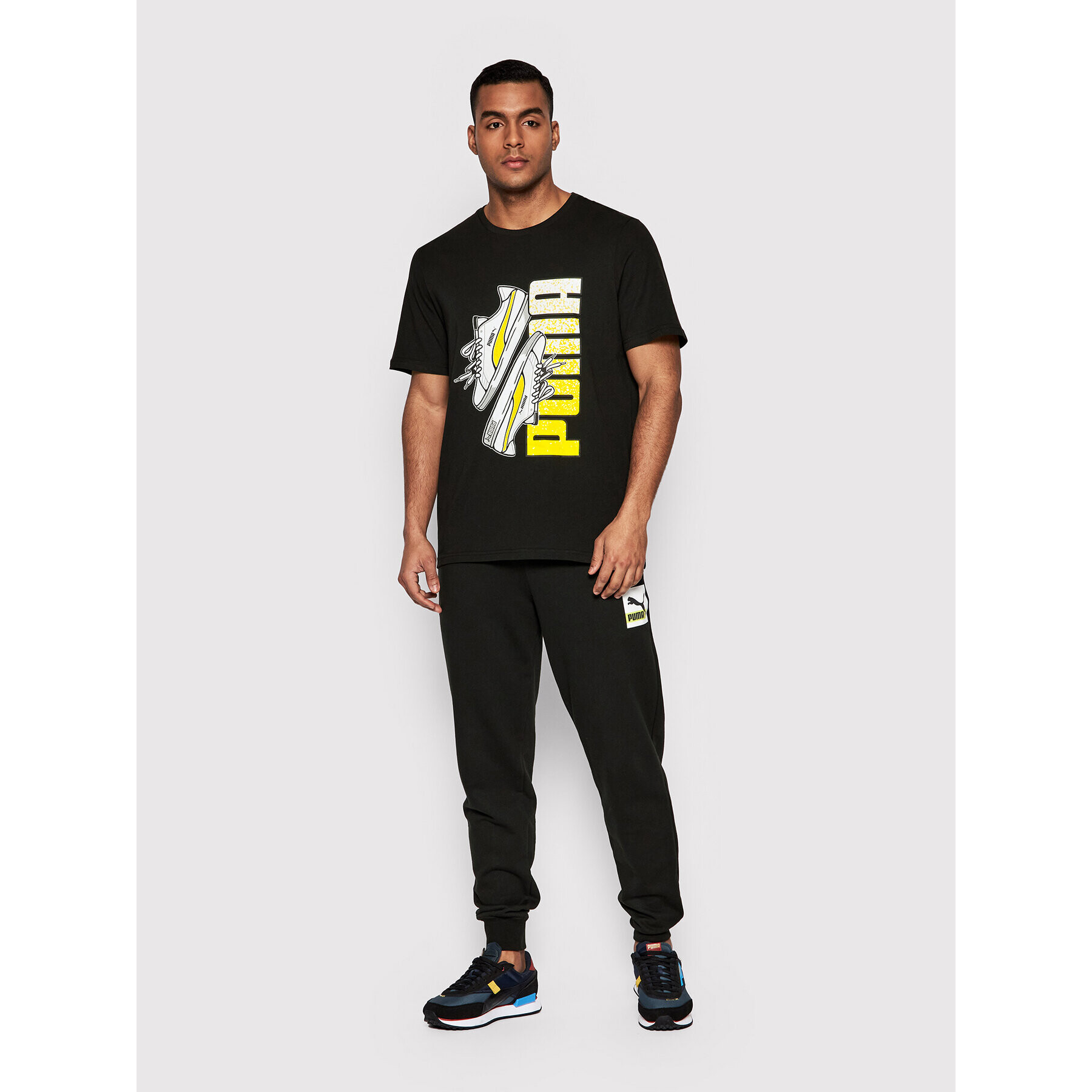 Puma Tricou Sneaker Graphic 848567 Negru Regular Fit - Pled.ro