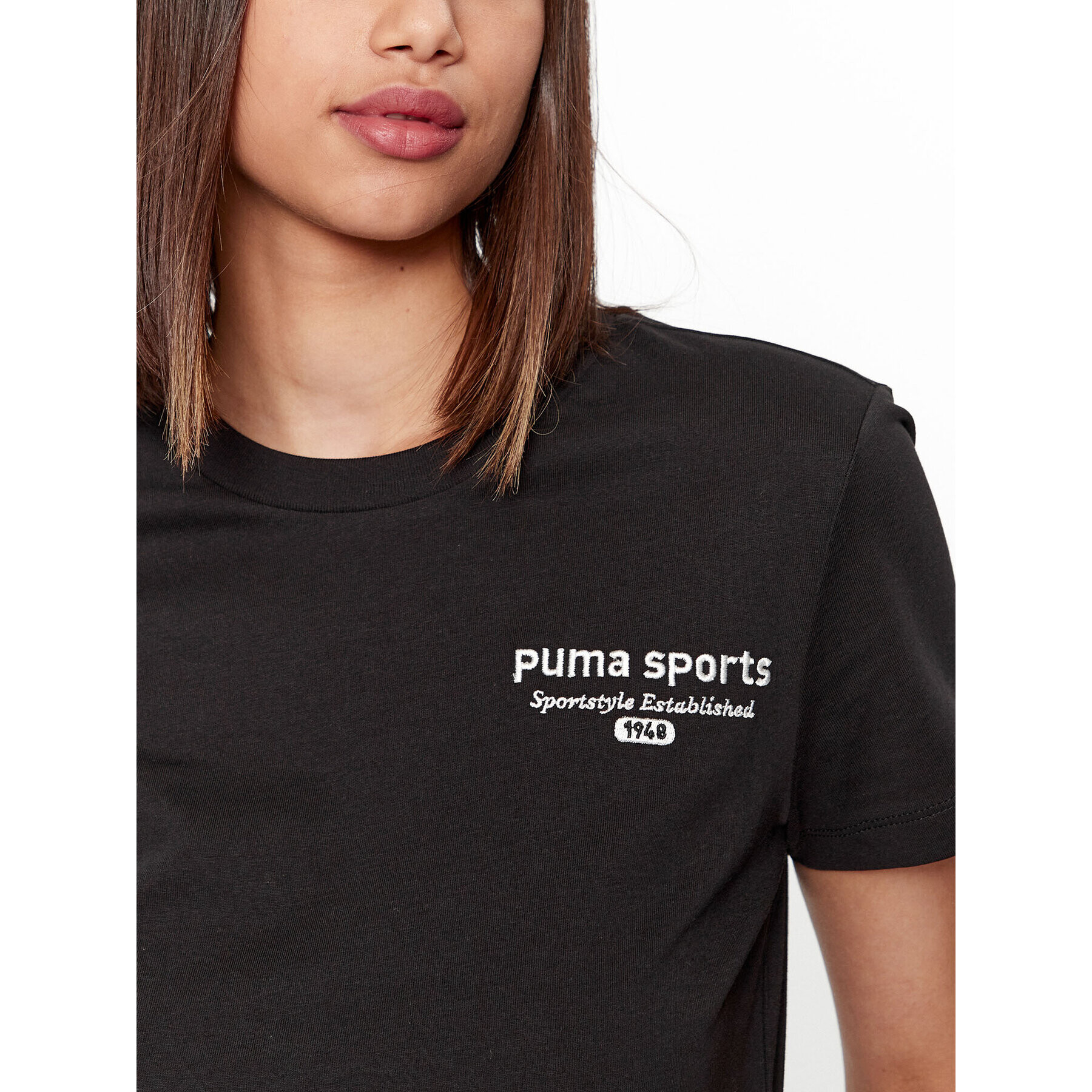 Puma Tricou Team Graphic 621437 Negru Regular Fit - Pled.ro