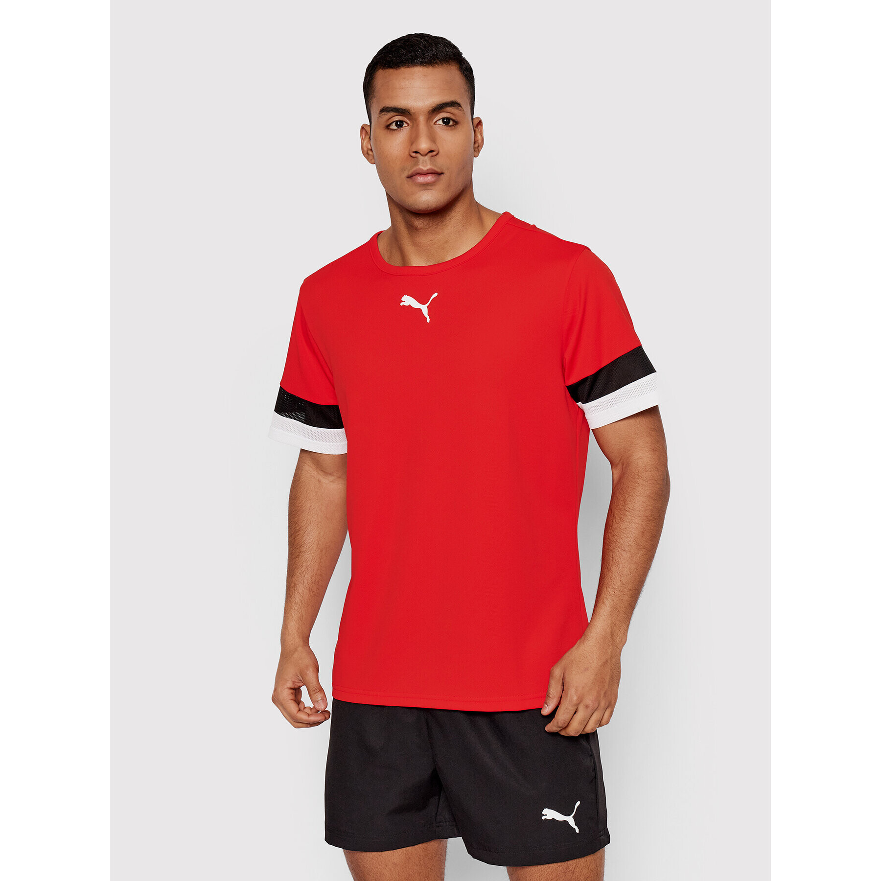 Puma Tricou Team Rise 704932 Roșu Regular Fit - Pled.ro