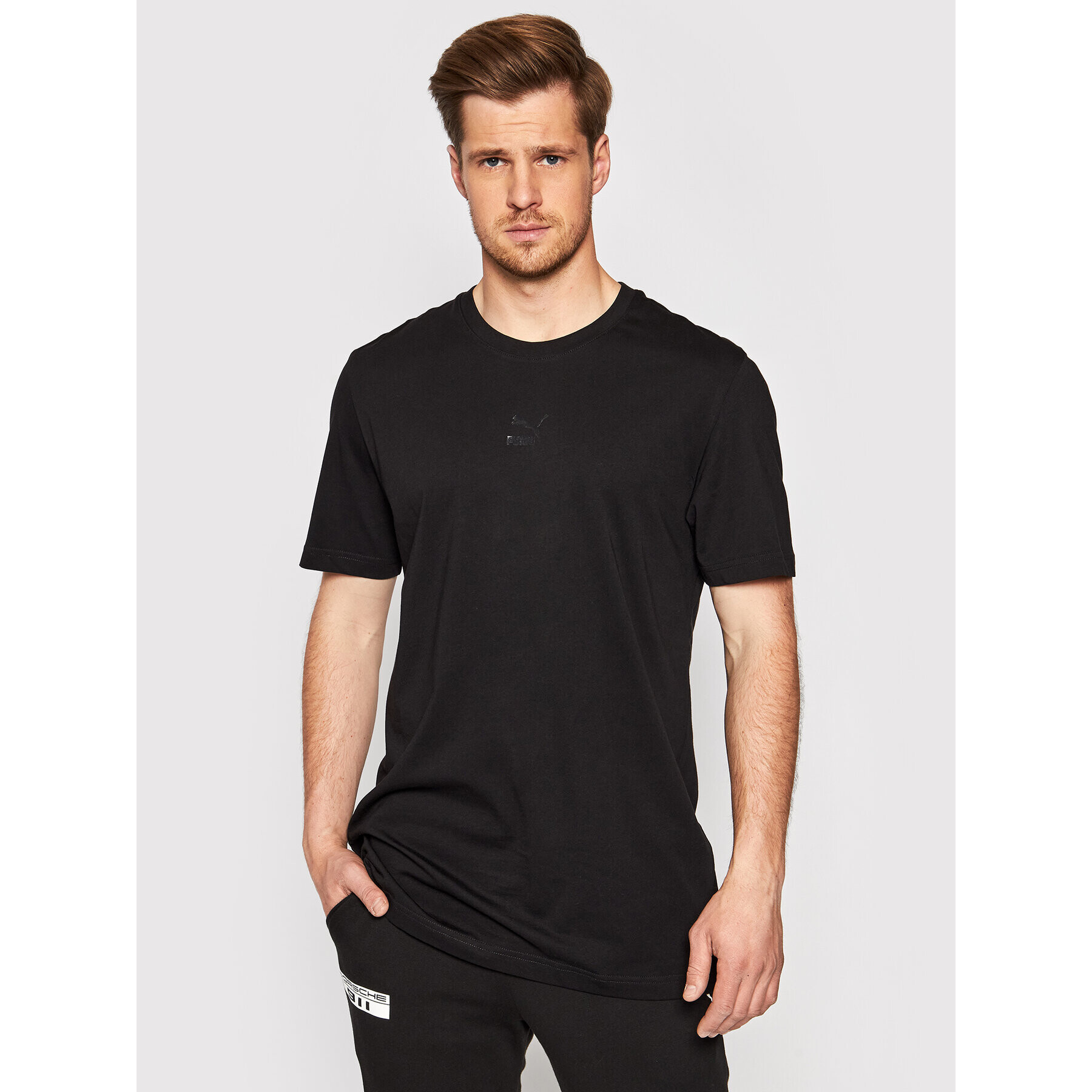 Puma Tricou Tfs Graphic Tee 597614 Negru Regular Fit - Pled.ro