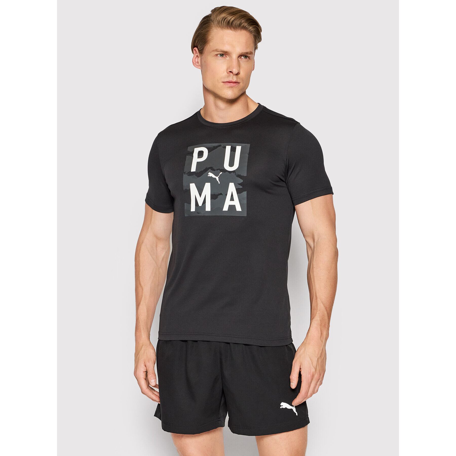 Puma Tricou Train Graphic 521542 Negru Regular Fit - Pled.ro