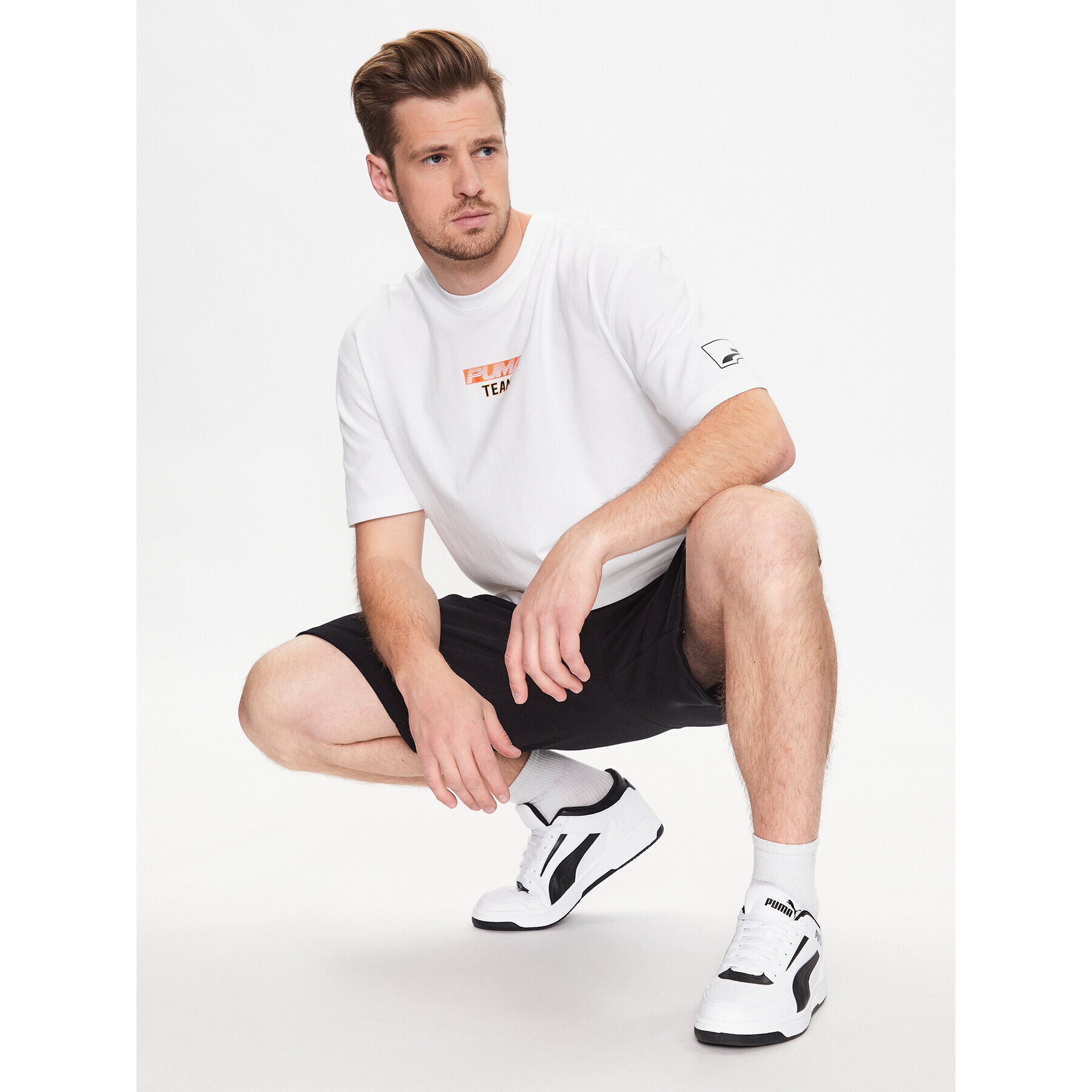 Puma Tricou Uptown Stick To It 539158 Alb Regular Fit - Pled.ro