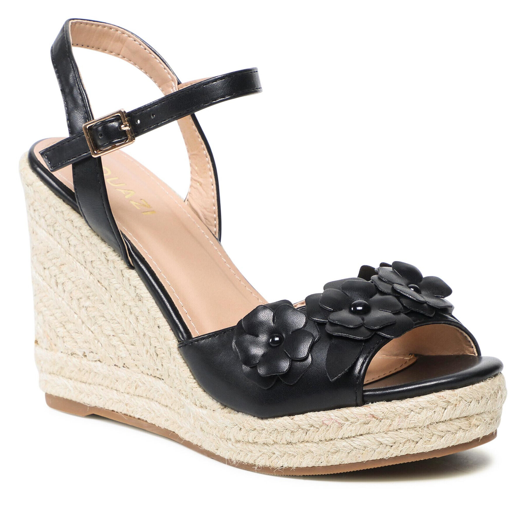 QUAZI Espadrile TS5307-01 Negru - Pled.ro