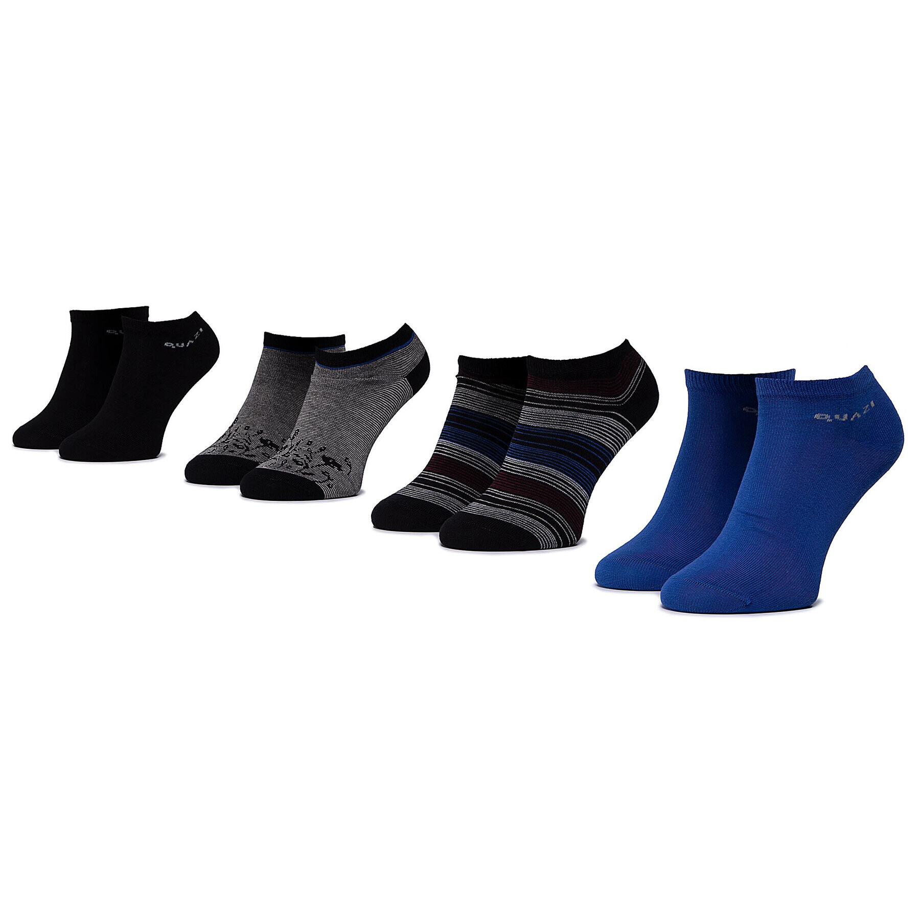 QUAZI Set de 4 perechi de șosete medii de damă QZ-SOCKS-65-04-WOMAN-007 Negru - Pled.ro