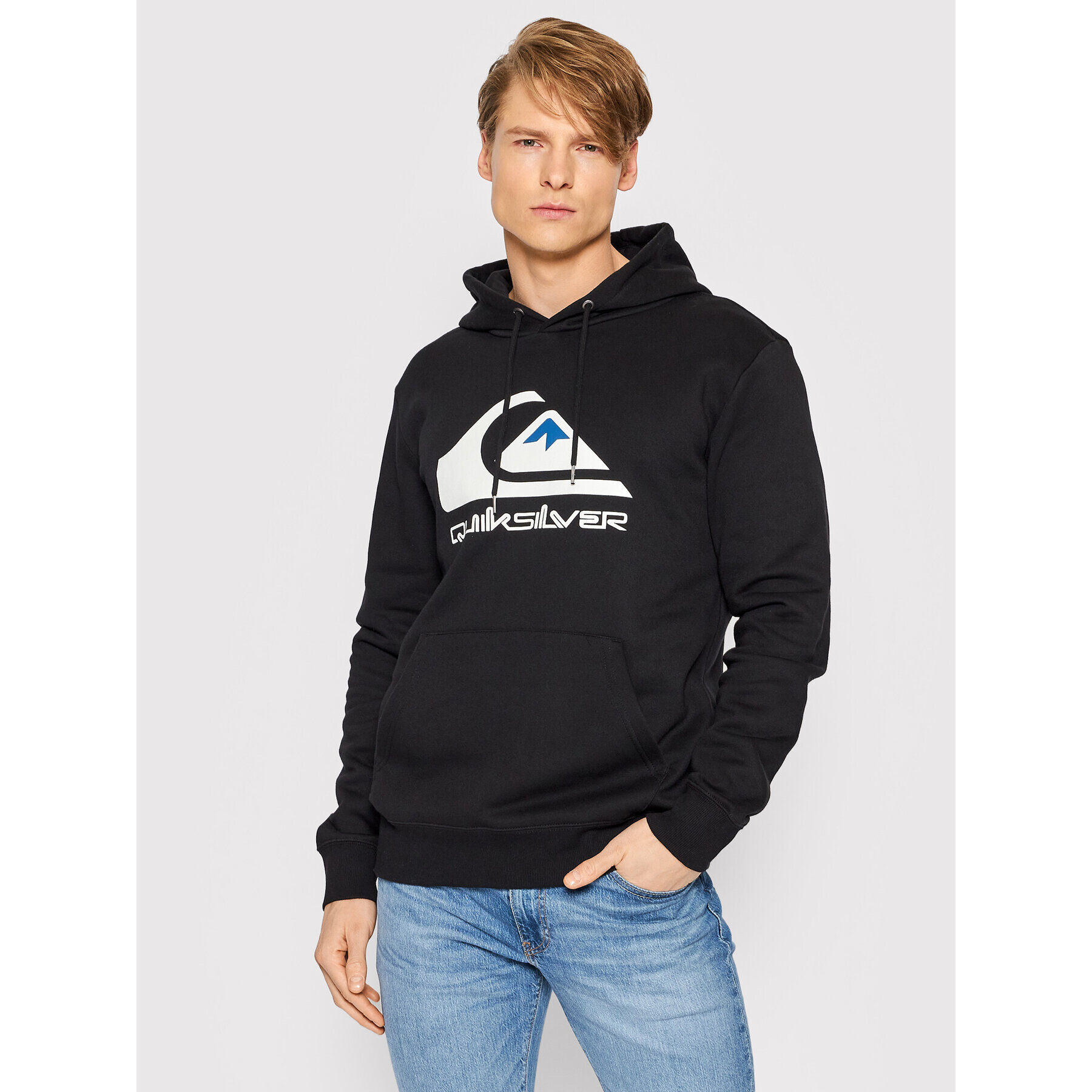 Quiksilver Bluză Big Logo EQYFT04450 Negru Regular Fit - Pled.ro