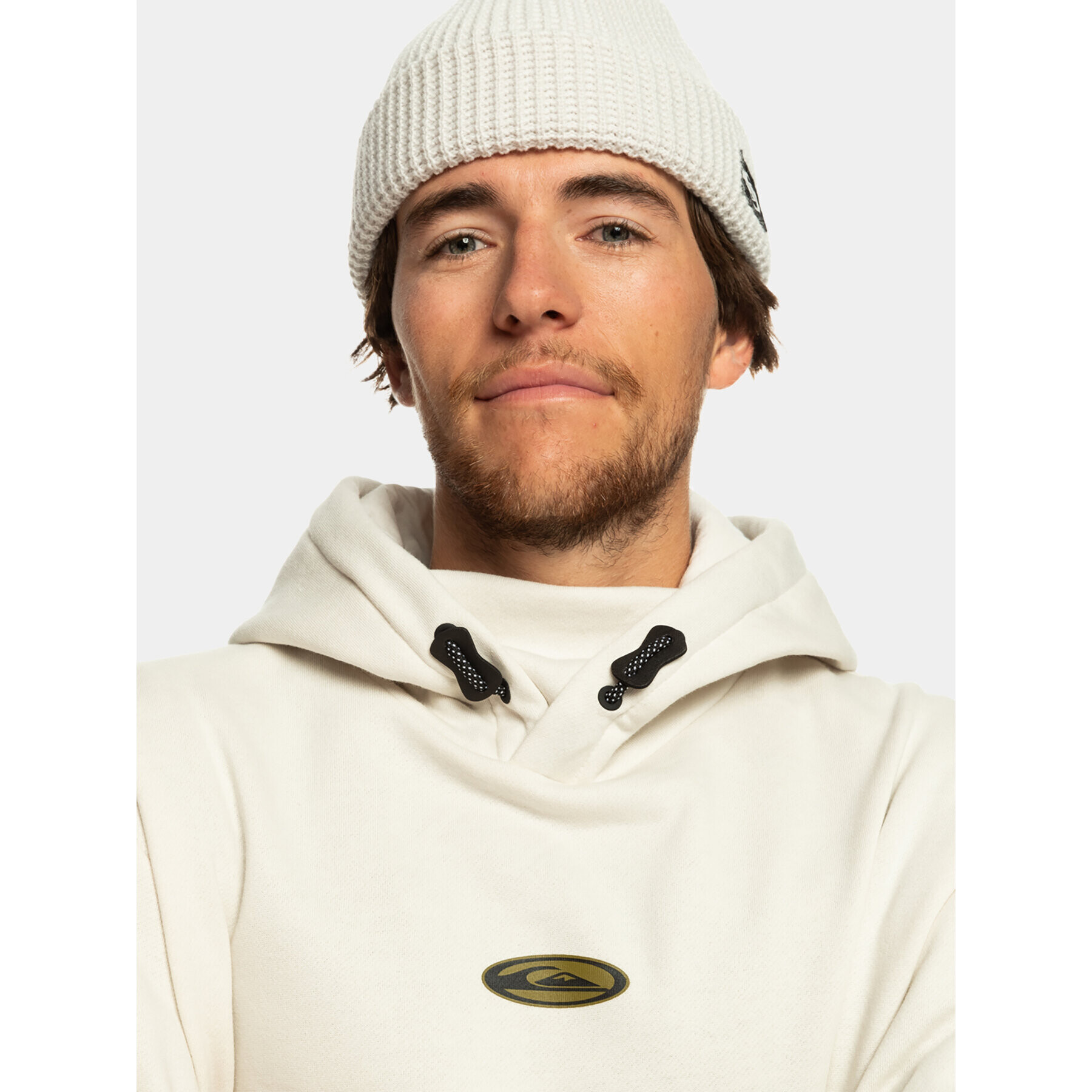 Quiksilver Bluză Big Logo Tech Otlr EQYFT04786 Écru Regular Fit - Pled.ro