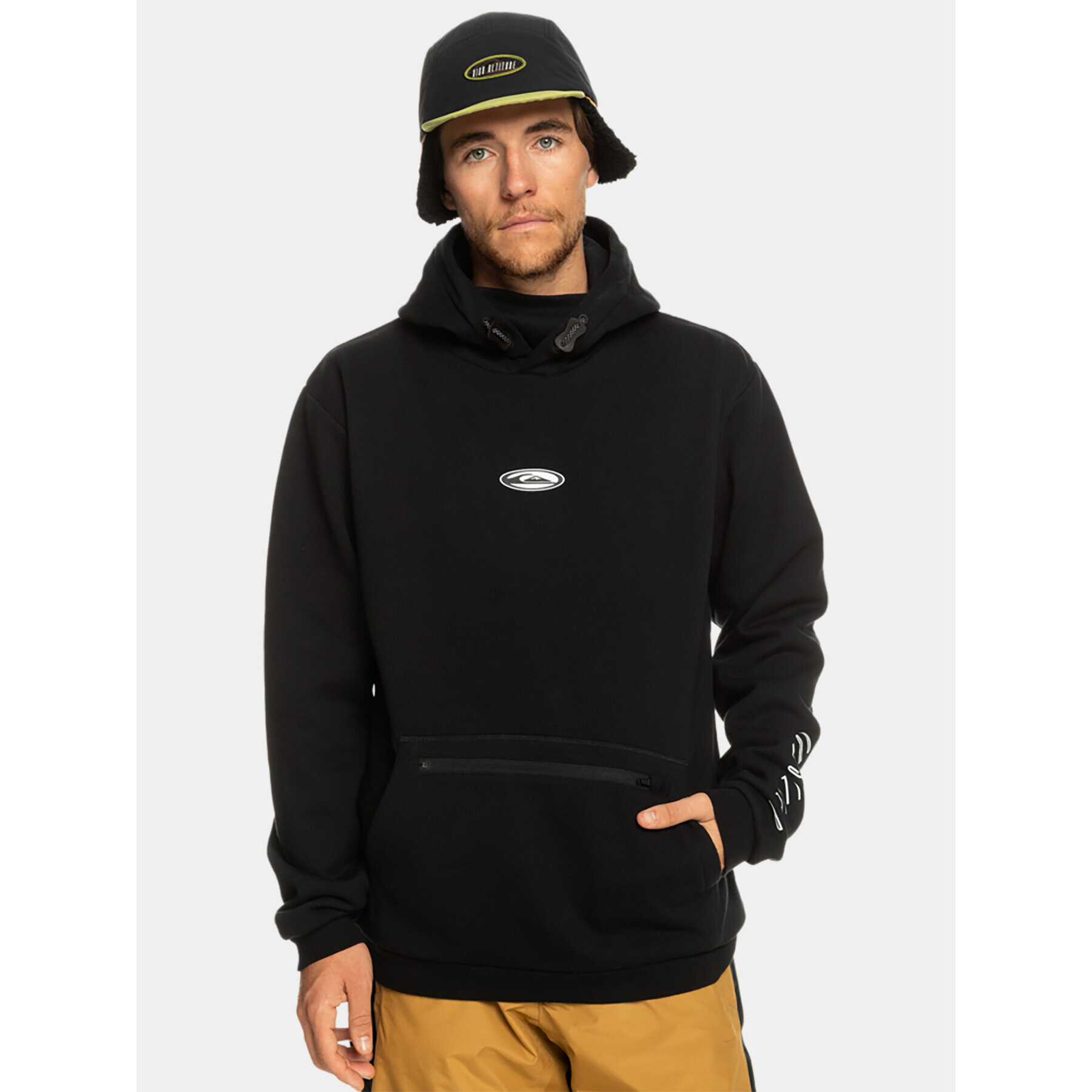 Quiksilver Bluză Big Logo Tech Otlr EQYFT04786 Negru Regular Fit - Pled.ro