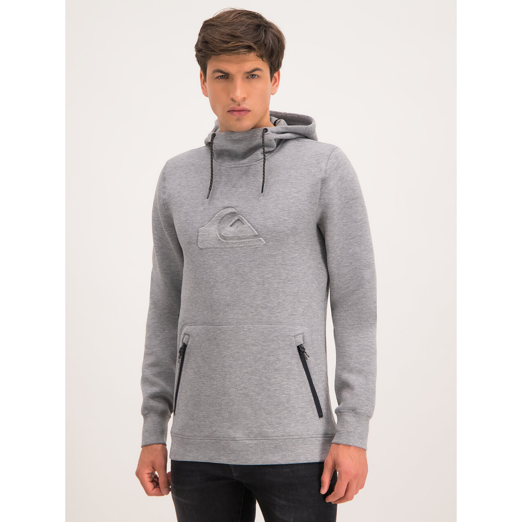 Quiksilver Bluză EQYFT03952 Gri Regular Fit - Pled.ro