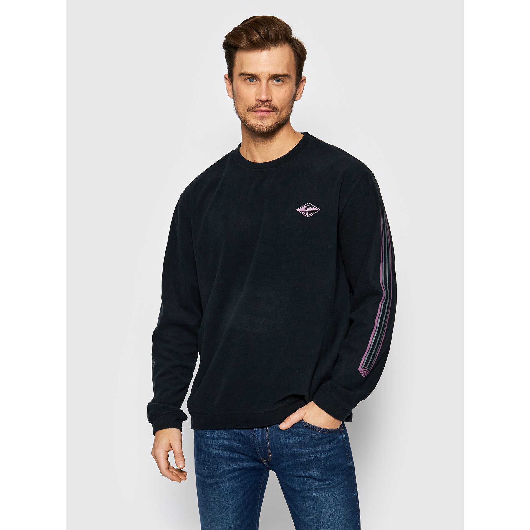 Quiksilver Bluză Flame On EQYFT04407 Negru Regular Fit - Pled.ro