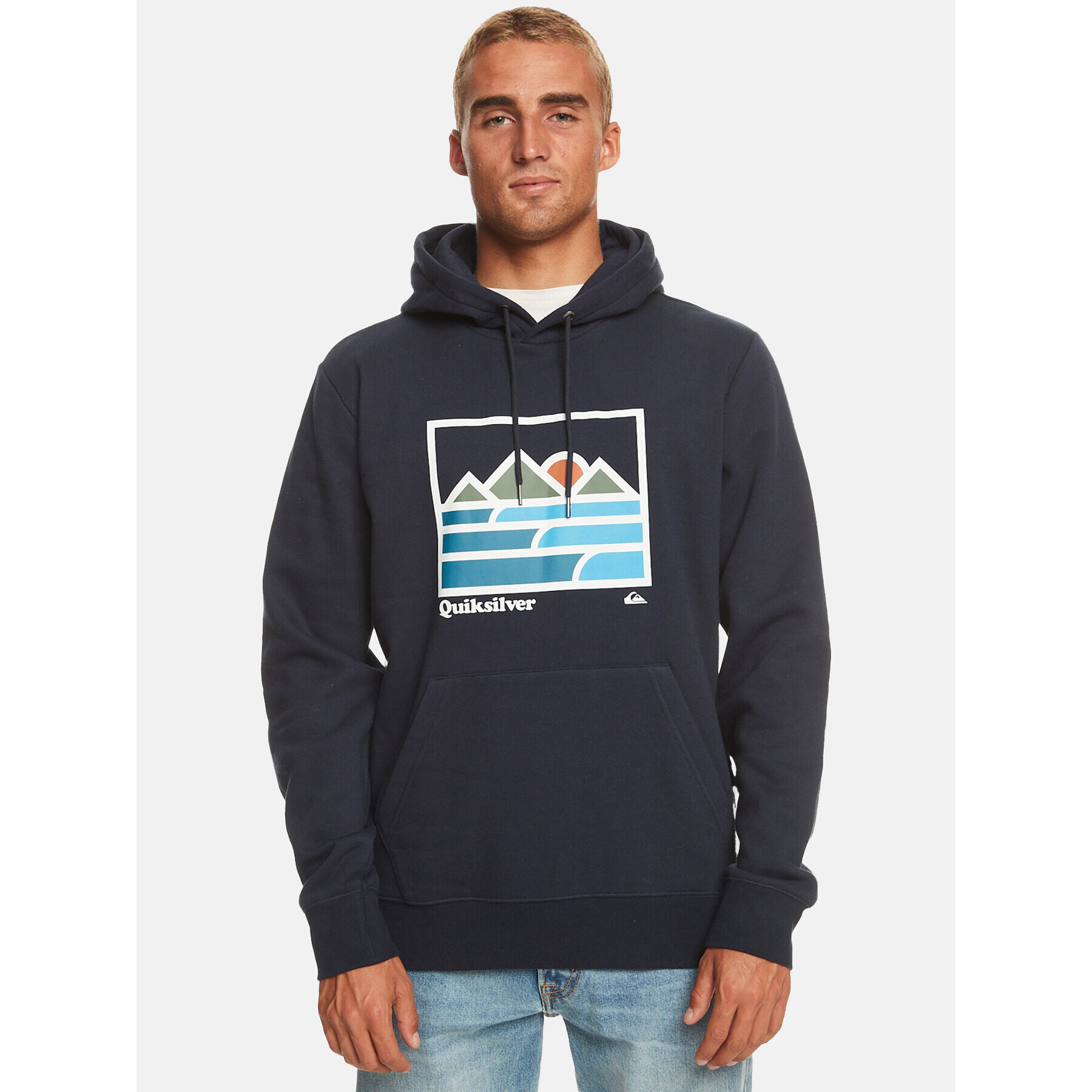 Quiksilver Bluză Landscape Lines Otlr EQYFT04832 Bleumarin Regular Fit - Pled.ro