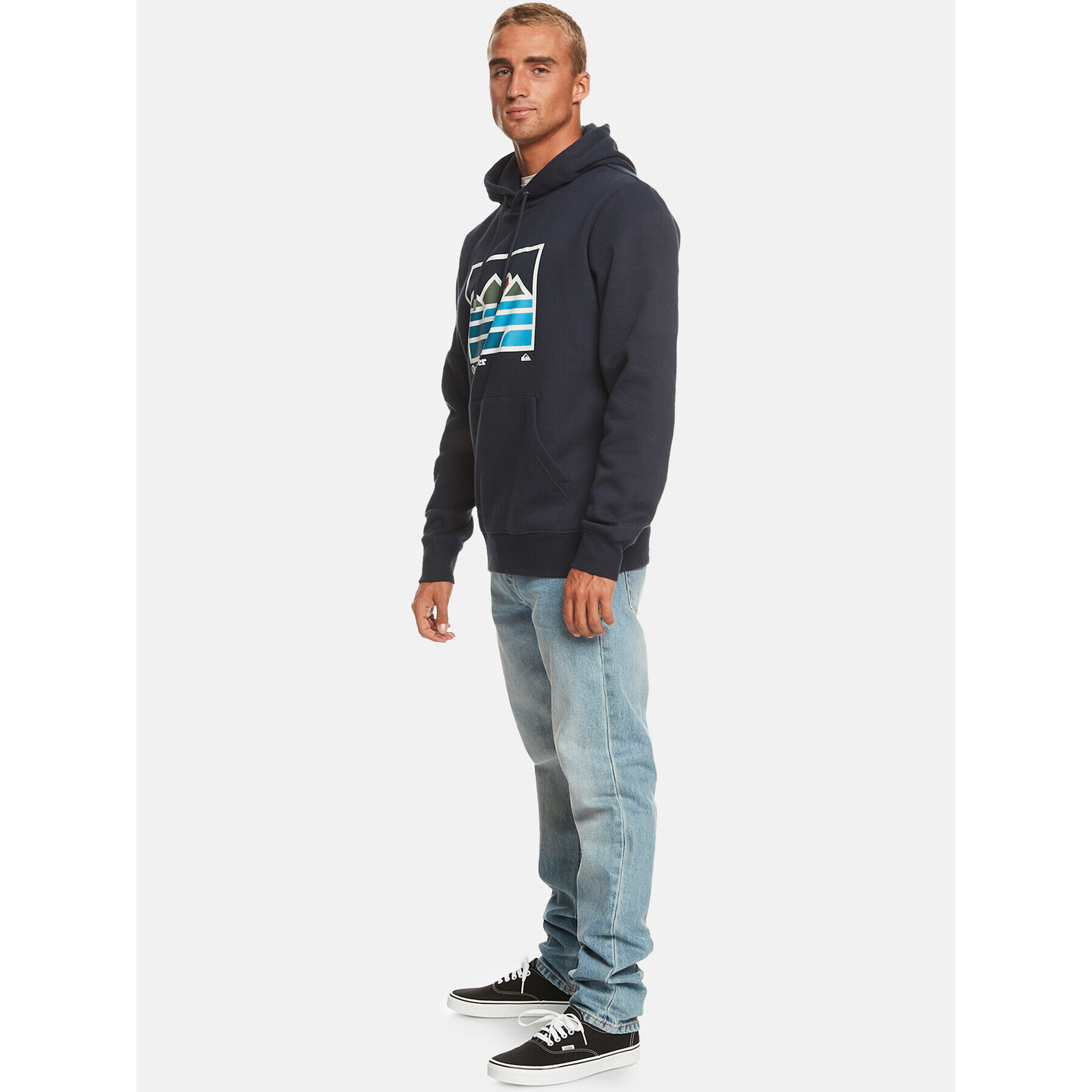 Quiksilver Bluză Landscape Lines Otlr EQYFT04832 Bleumarin Regular Fit - Pled.ro