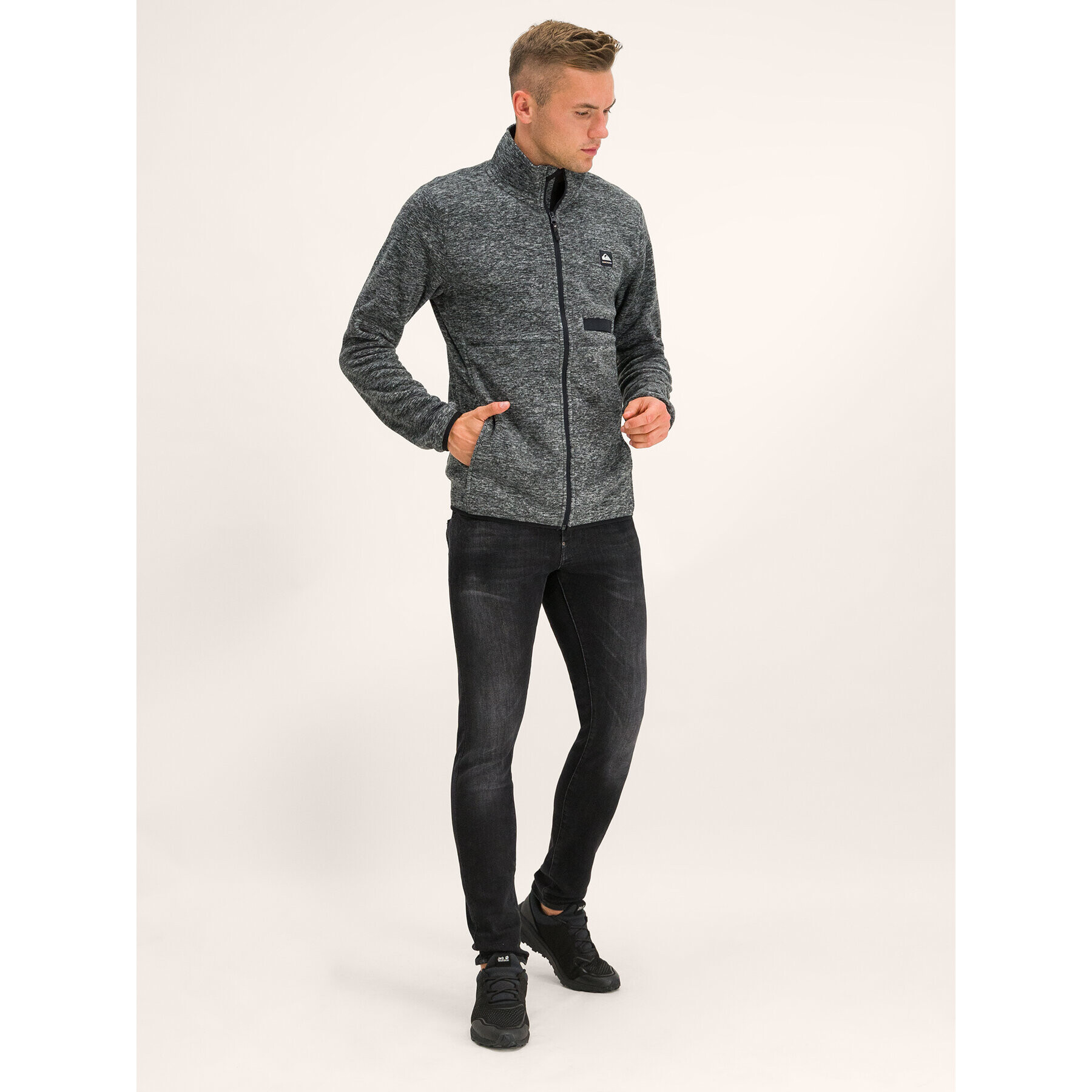 Quiksilver Bluză tehnică Butter EQYFT03957 Gri Regular Fit - Pled.ro