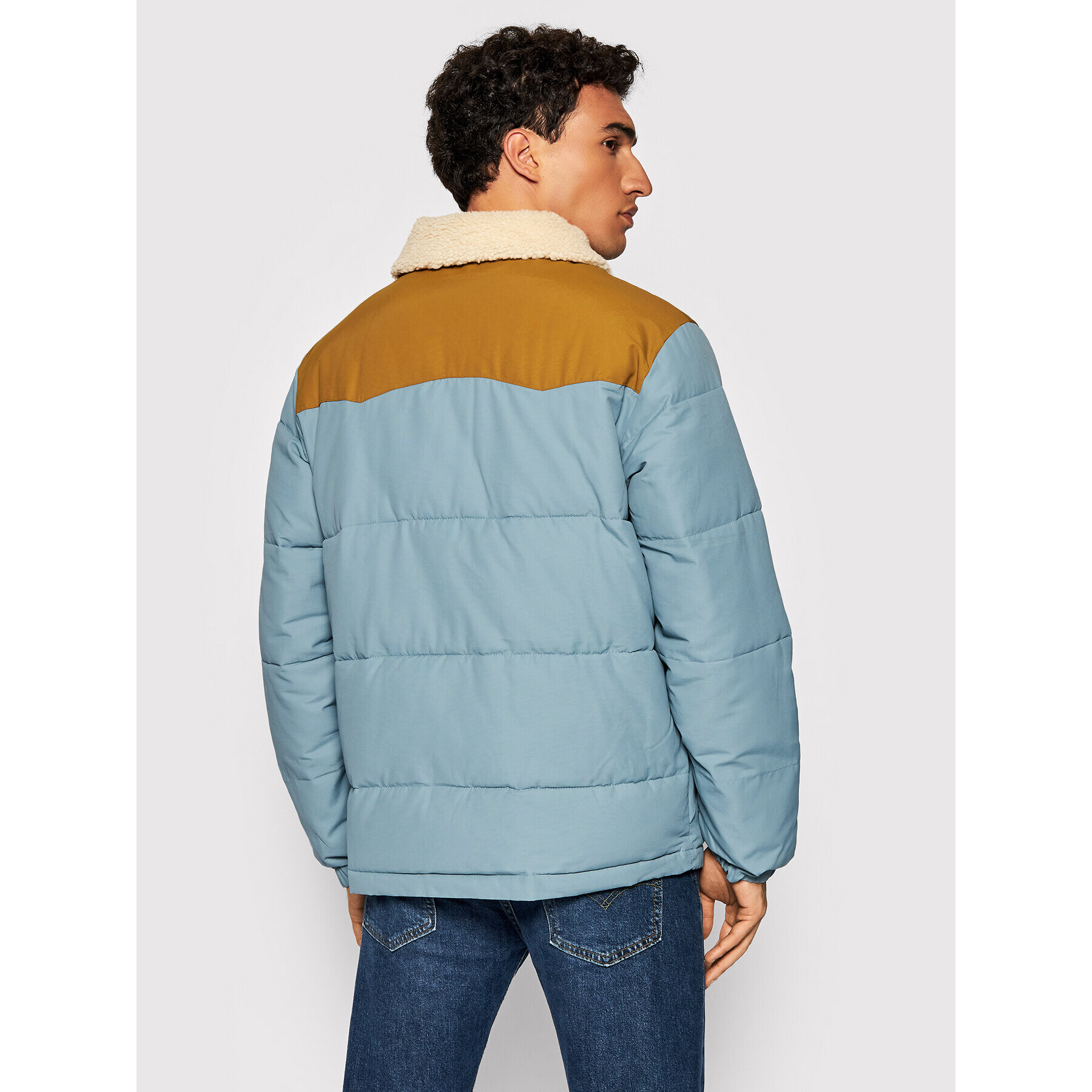 Quiksilver Geacă din puf The Puffer EQYJK03759 Albastru Classic Fit - Pled.ro