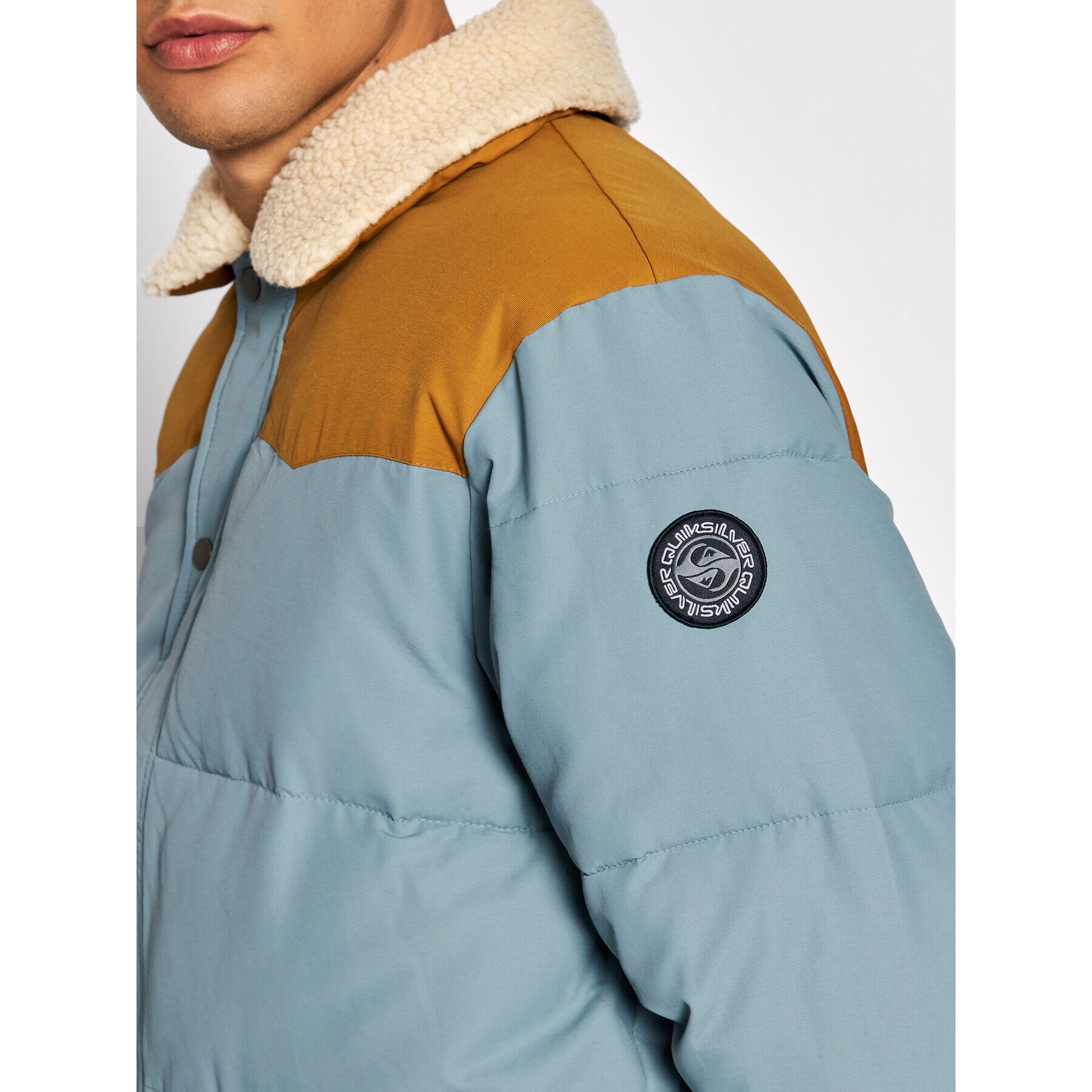 Quiksilver Geacă din puf The Puffer EQYJK03759 Albastru Classic Fit - Pled.ro