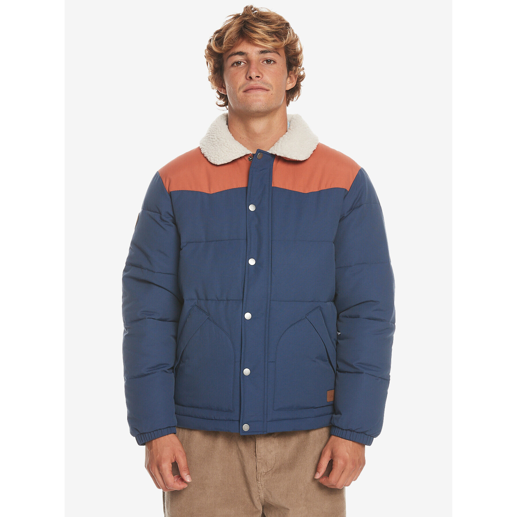 Quiksilver Geacă din puf The Puffer Jckt EQYJK03981 Bleumarin Regular Fit - Pled.ro