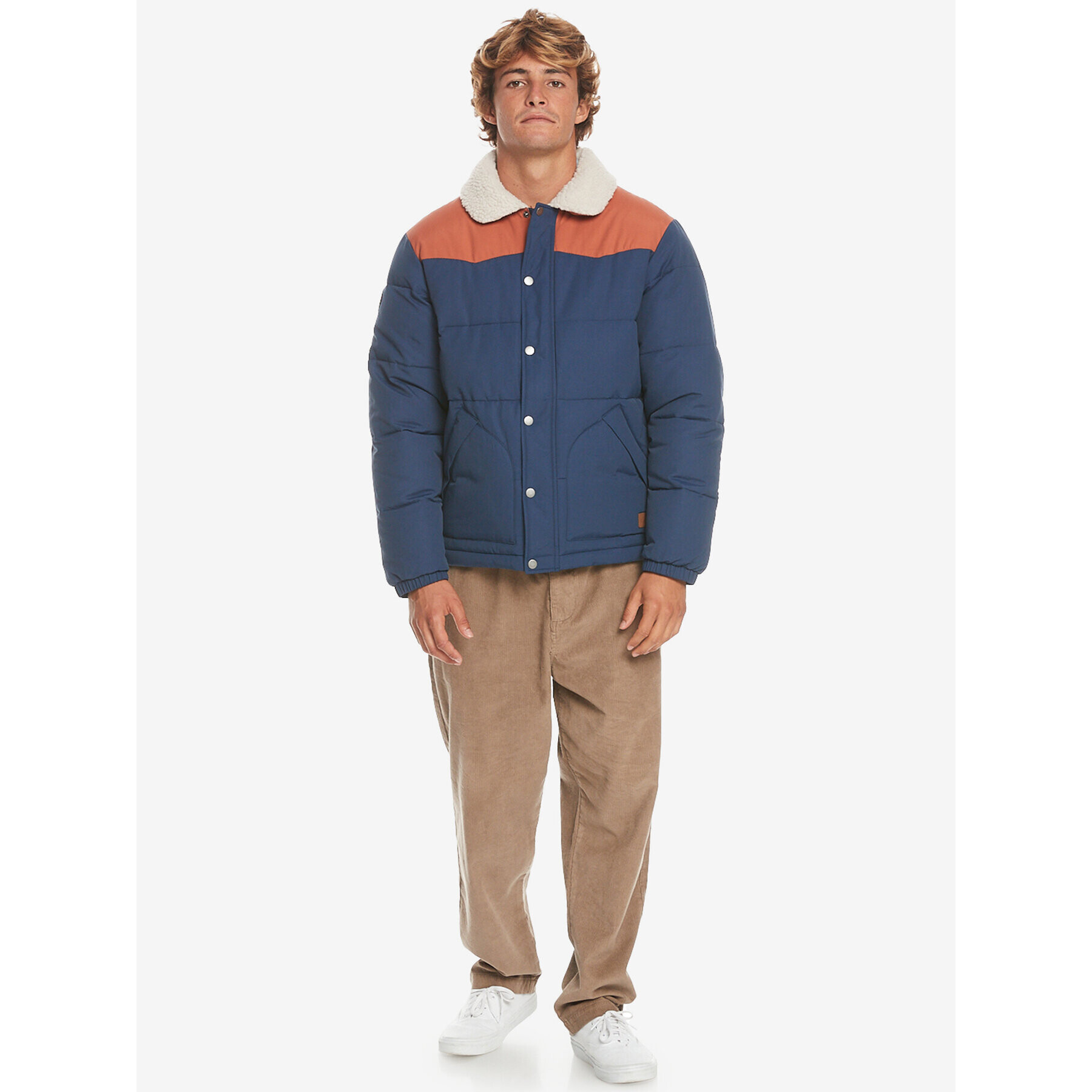 Quiksilver Geacă din puf The Puffer Jckt EQYJK03981 Bleumarin Regular Fit - Pled.ro