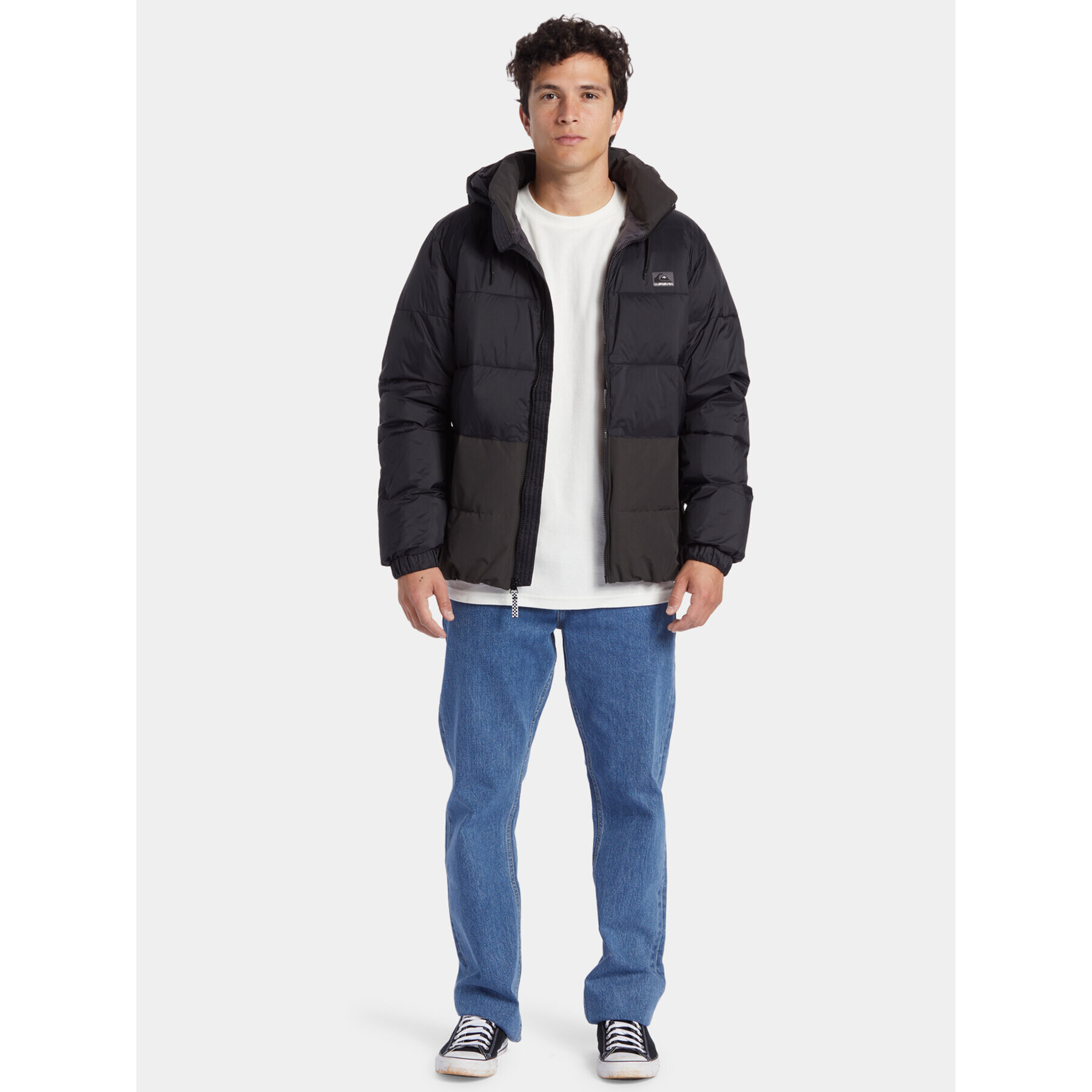 Quiksilver Geacă din puf Wolfs Shoulder Jckt EQYJK03990 Negru Regular Fit - Pled.ro