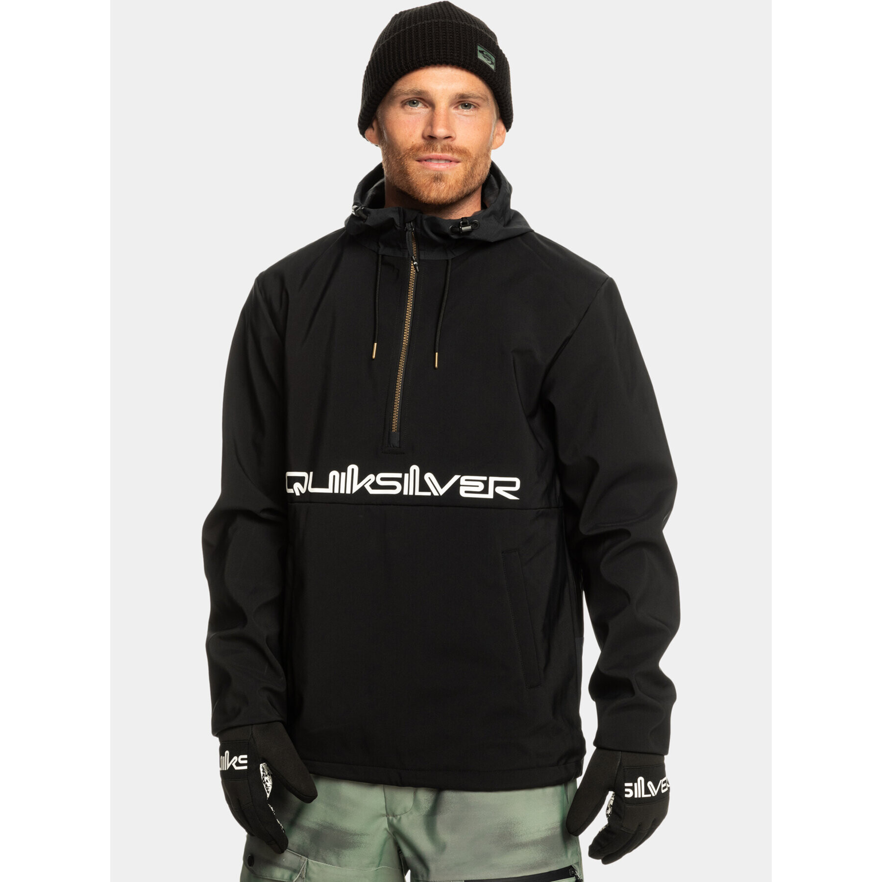 Quiksilver Geacă fără fermoar Live For The Ri EQYFT04835 Negru Regular Fit - Pled.ro