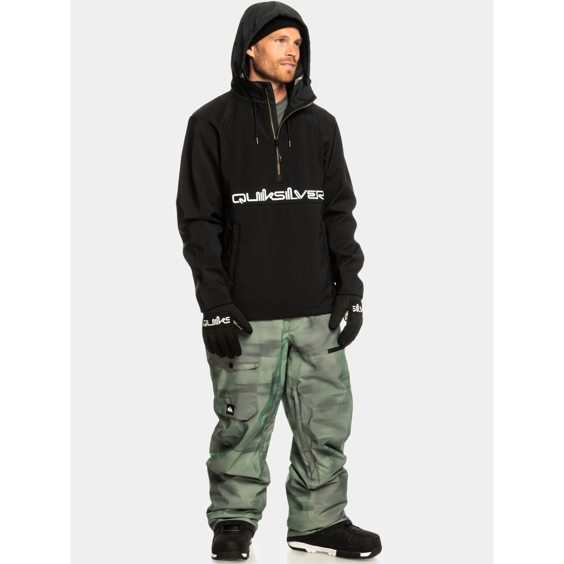 Quiksilver Geacă fără fermoar Live For The Ri EQYFT04835 Negru Regular Fit - Pled.ro