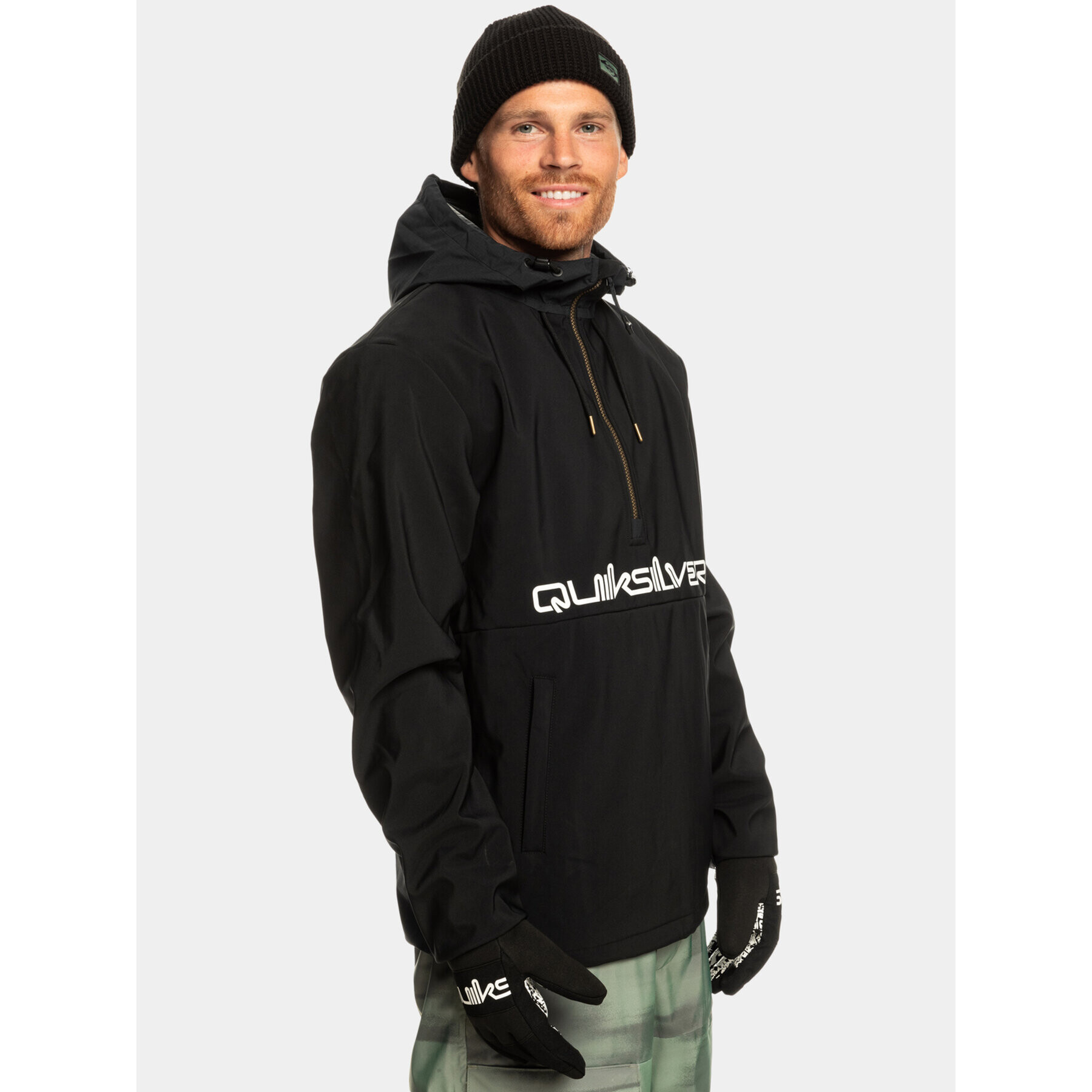 Quiksilver Geacă fără fermoar Live For The Ri EQYFT04835 Negru Regular Fit - Pled.ro