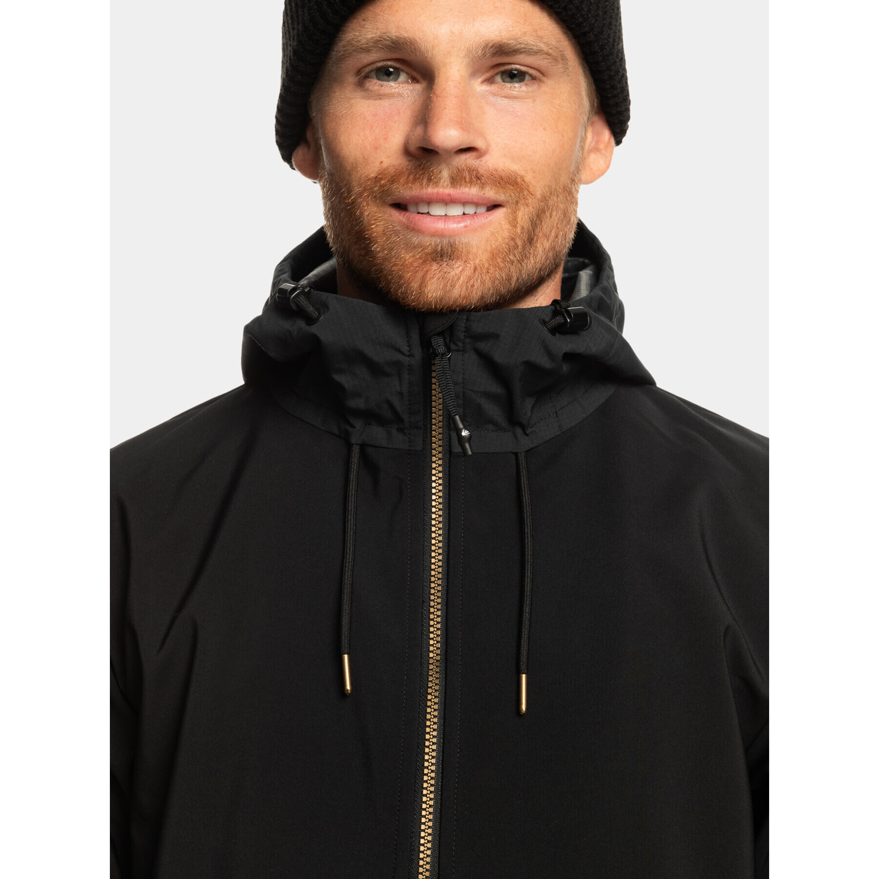 Quiksilver Geacă fără fermoar Live For The Ri EQYFT04835 Negru Regular Fit - Pled.ro