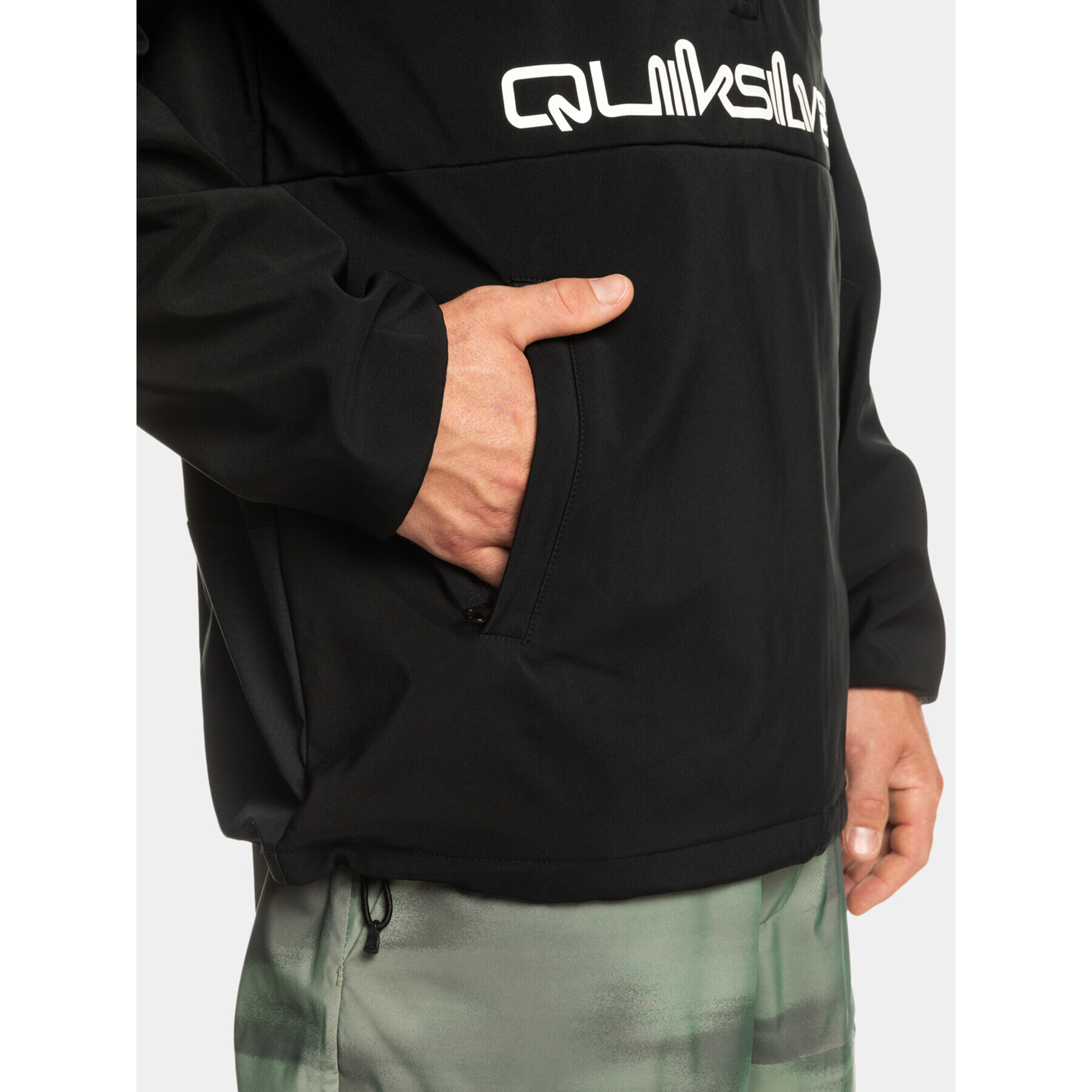 Quiksilver Geacă fără fermoar Live For The Ri EQYFT04835 Negru Regular Fit - Pled.ro