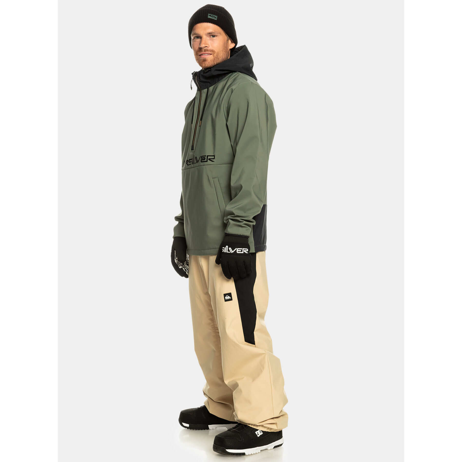 Quiksilver Geacă fără fermoar Live For The Ri EQYFT04835 Verde Regular Fit - Pled.ro