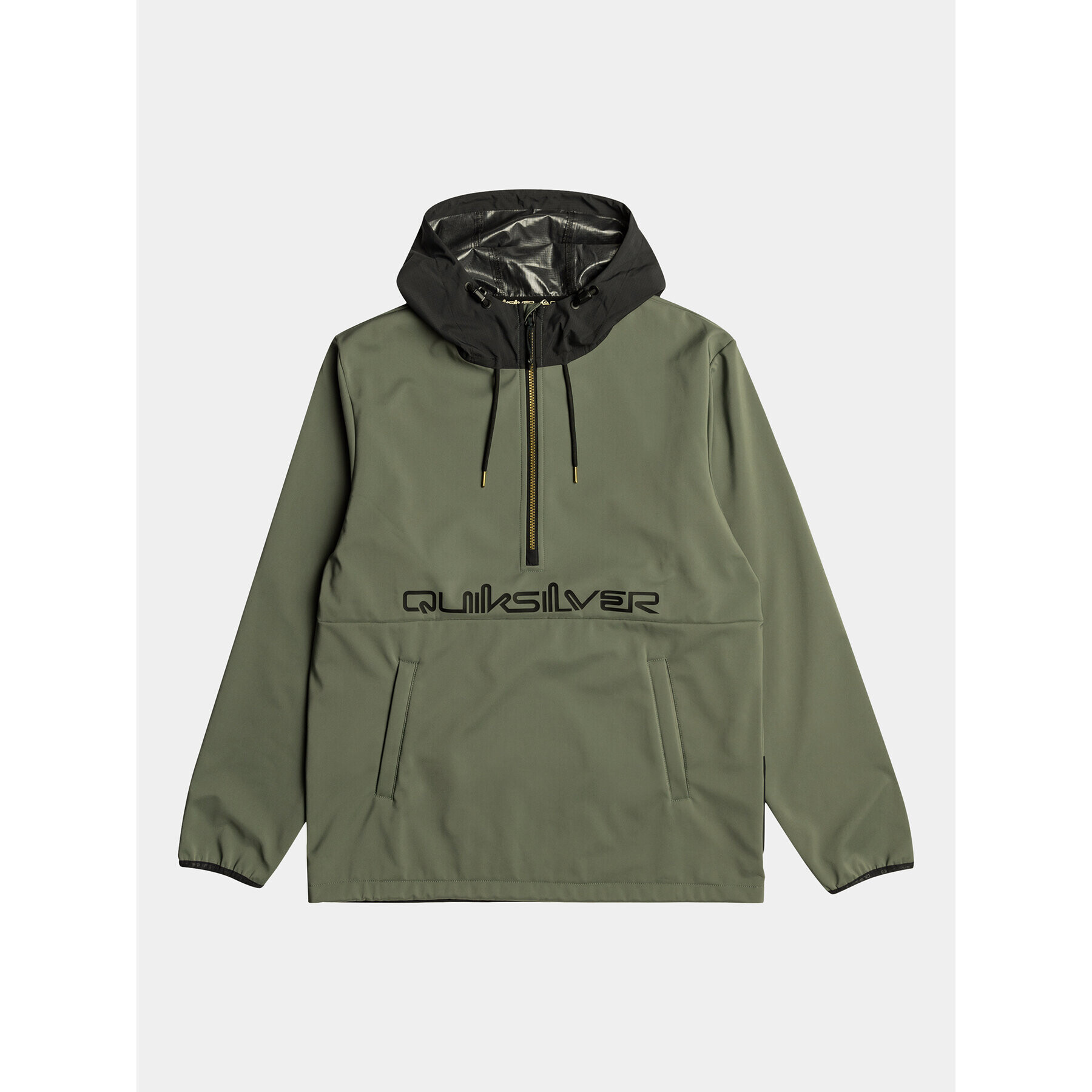 Quiksilver Geacă fără fermoar Live For The Ri EQYFT04835 Verde Regular Fit - Pled.ro