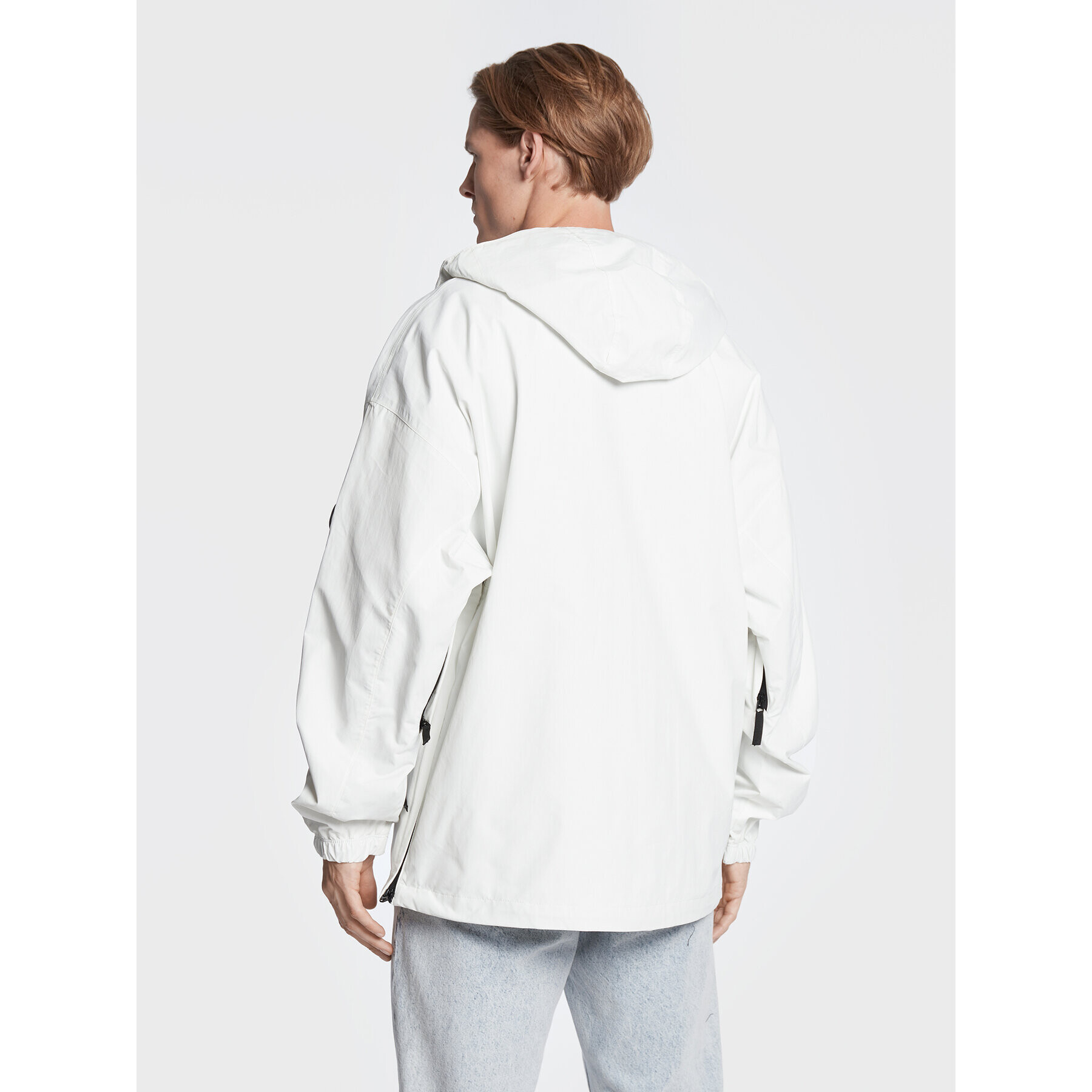 Quiksilver Geacă fără fermoar Steeze EQYTJ03365 Alb Relaxed Fit - Pled.ro