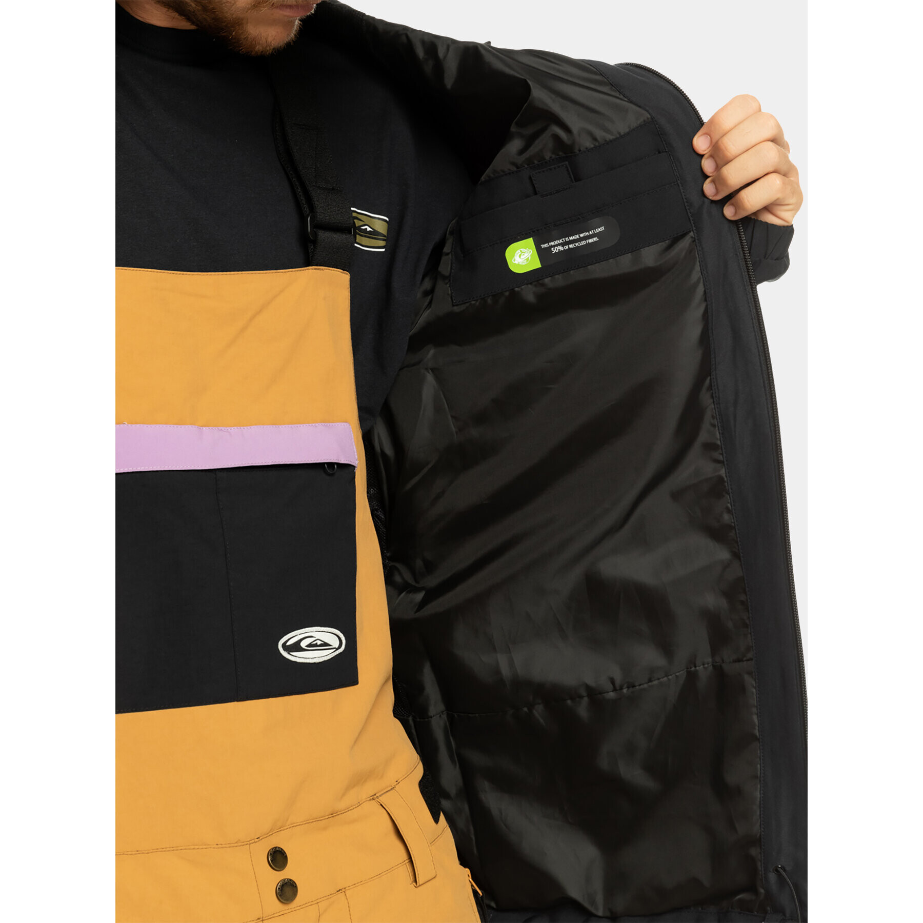 Quiksilver Geacă outdoor High In Th Hood EQYTJ03436 Negru Regular Fit - Pled.ro