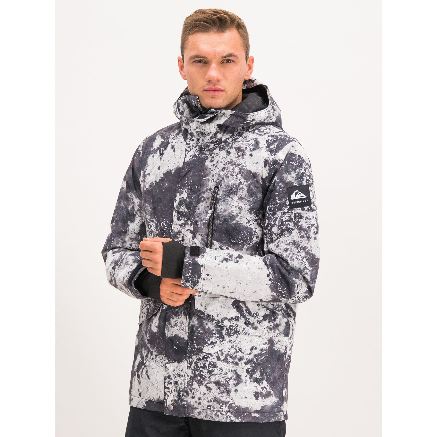 Quiksilver Geacă pentru snowboard Mission EQYTJ03230 Gri Modern Fit - Pled.ro