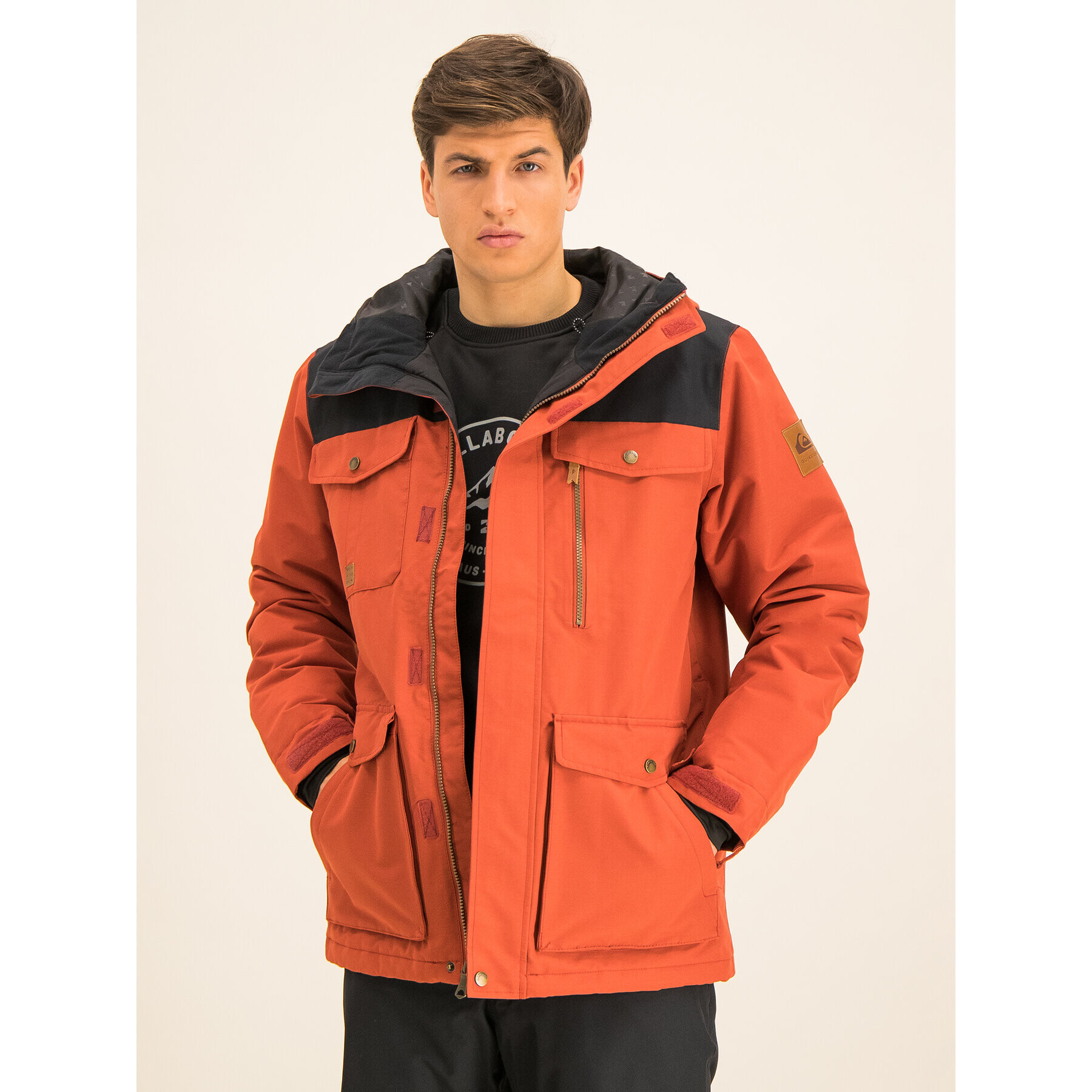 Quiksilver Geacă pentru snowboard Raft EQYTJ03227 Vișiniu Modern Fit - Pled.ro