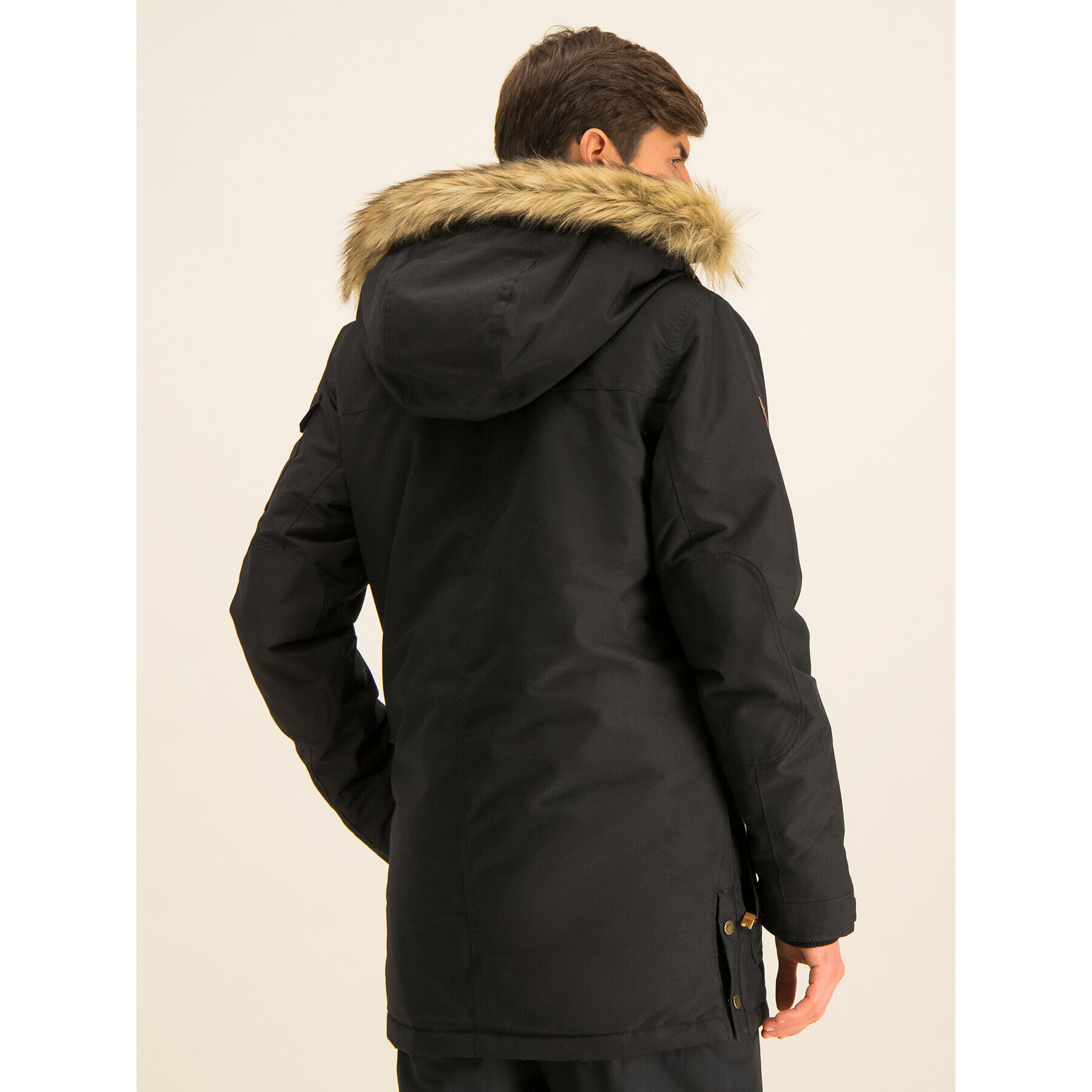 Quiksilver Hanorac Ferris EQYJK03489 Negru Parka Fit - Pled.ro