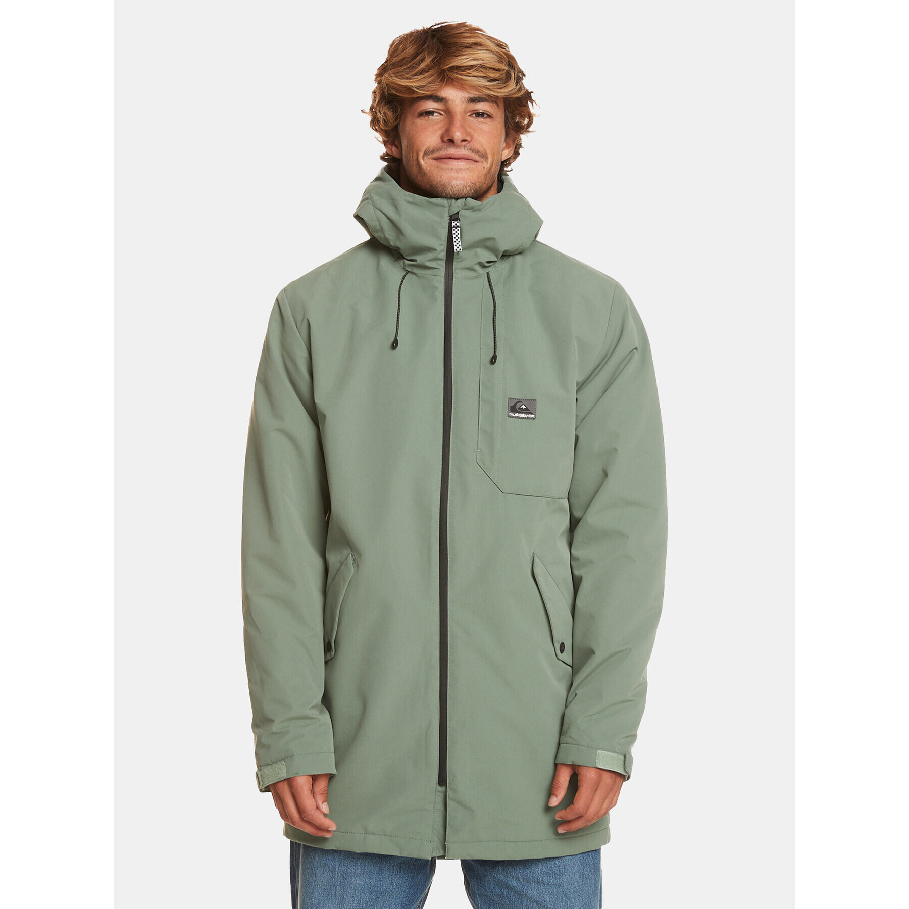 Quiksilver Hanorac New Skyward Jckt EQYJK03983 Verde Regular Fit - Pled.ro