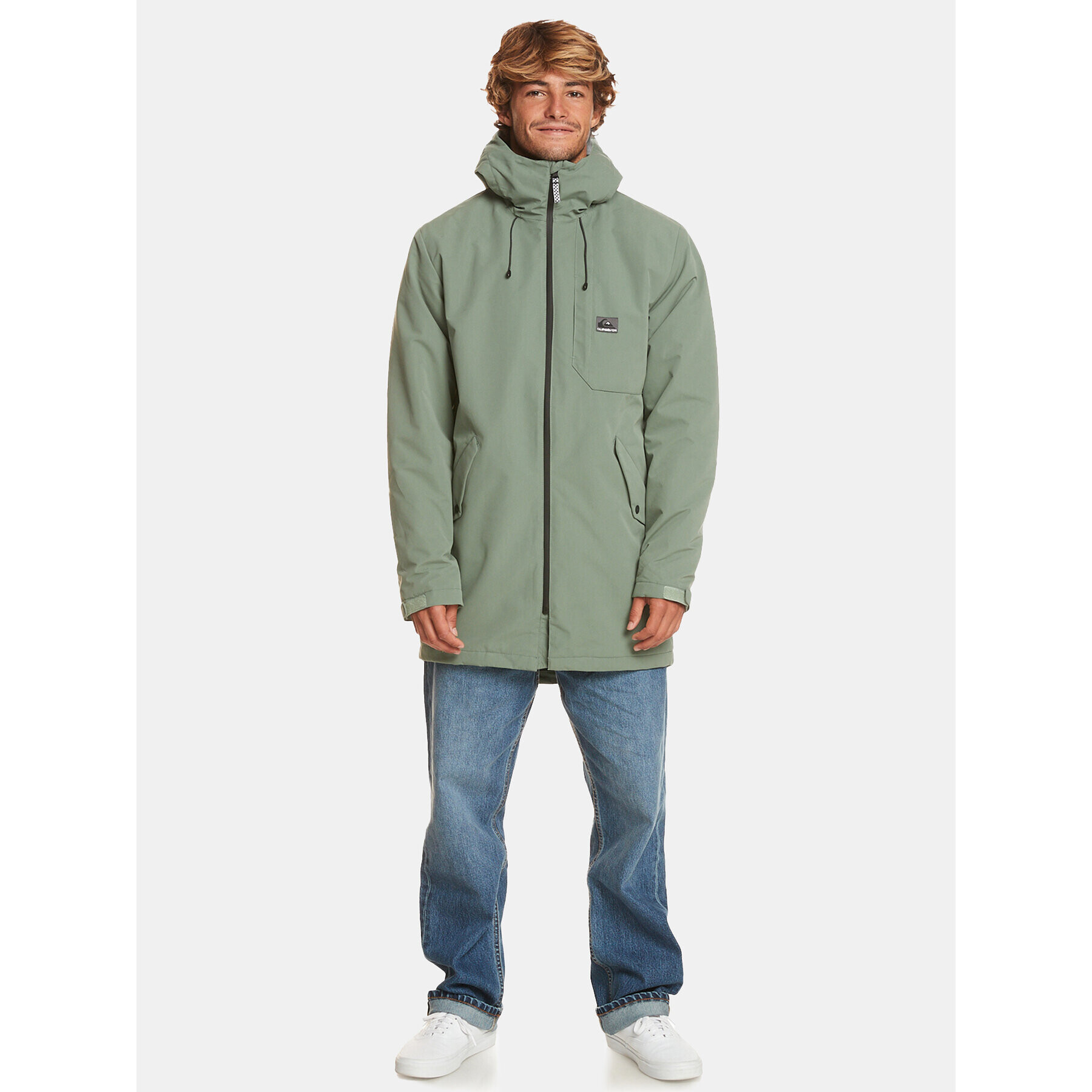 Quiksilver Hanorac New Skyward Jckt EQYJK03983 Verde Regular Fit - Pled.ro