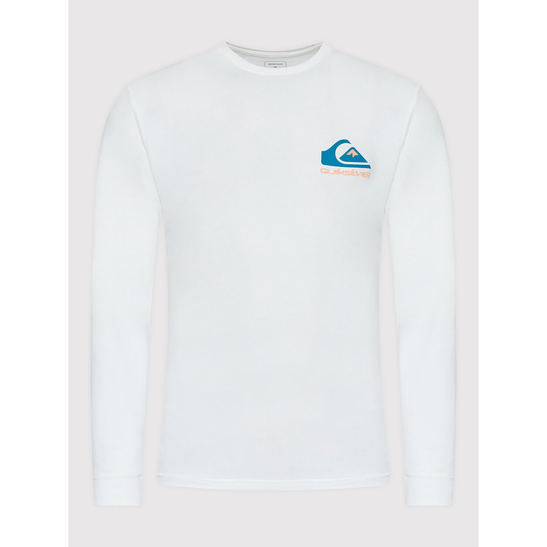 Quiksilver Longsleeve Omni Logo EQYZT06670 Alb Regular Fit - Pled.ro